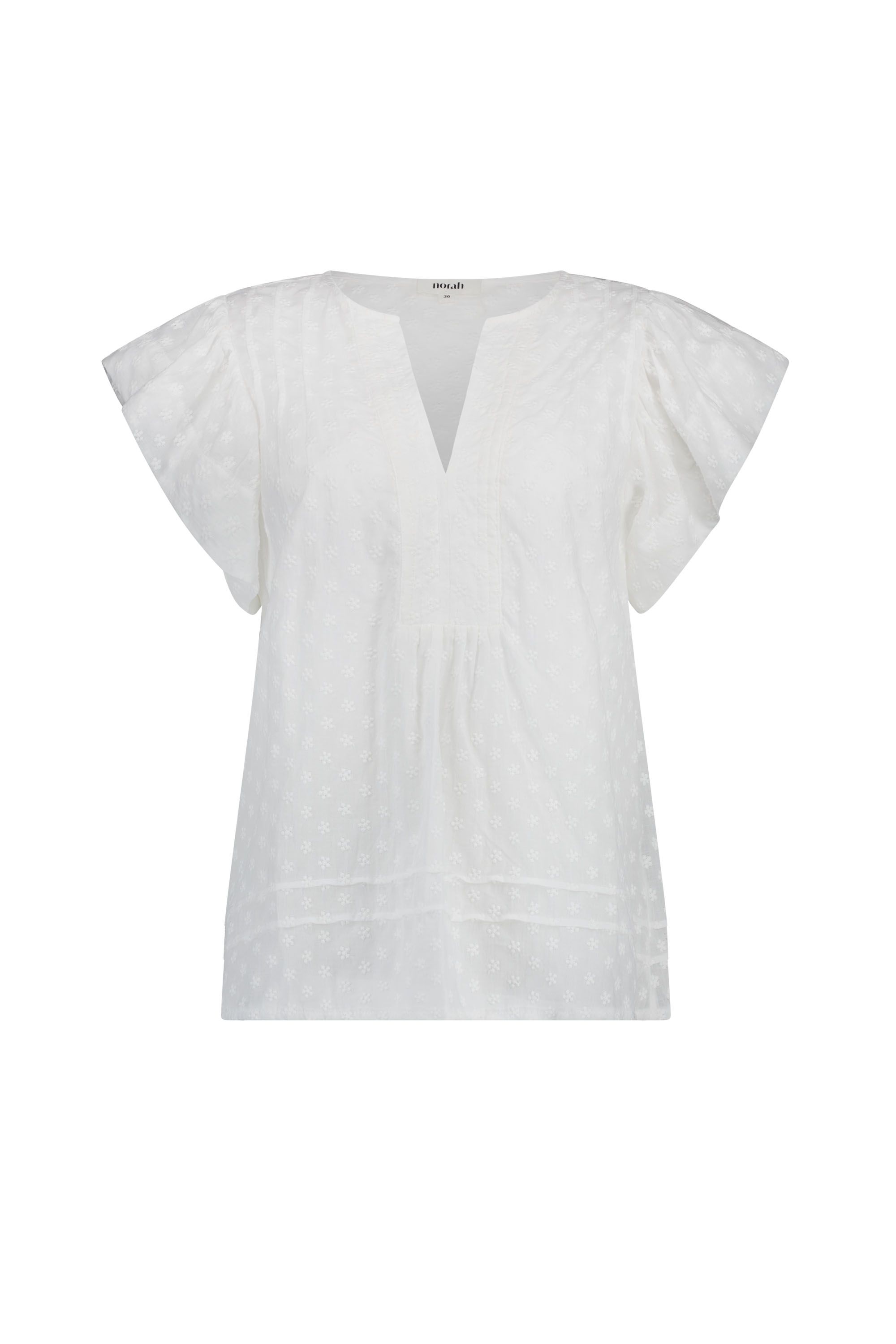 Norah Witte blouse met borduursels white 218934-100
