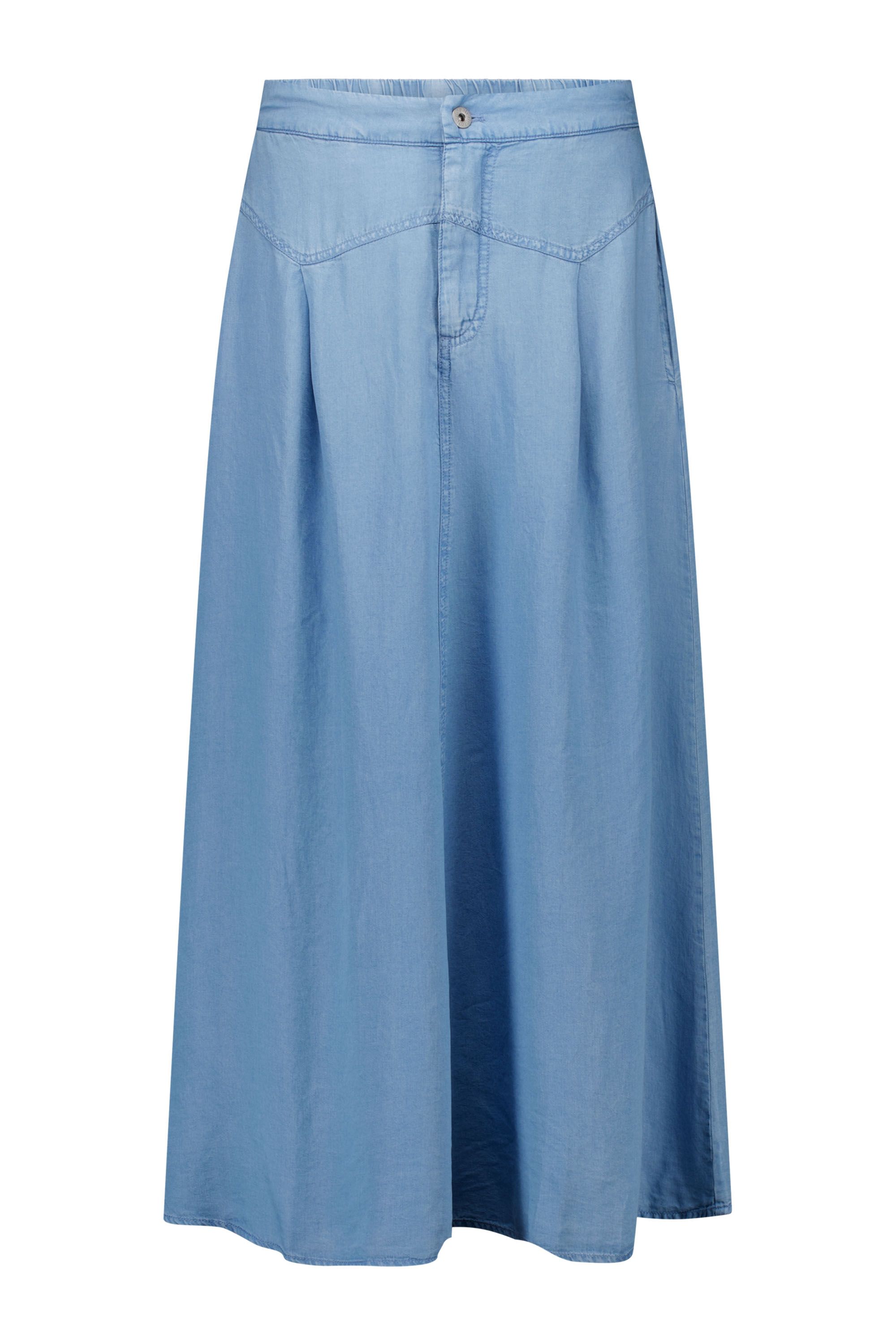 Norah Midi blauwe denim rok light denim 218939-478-46