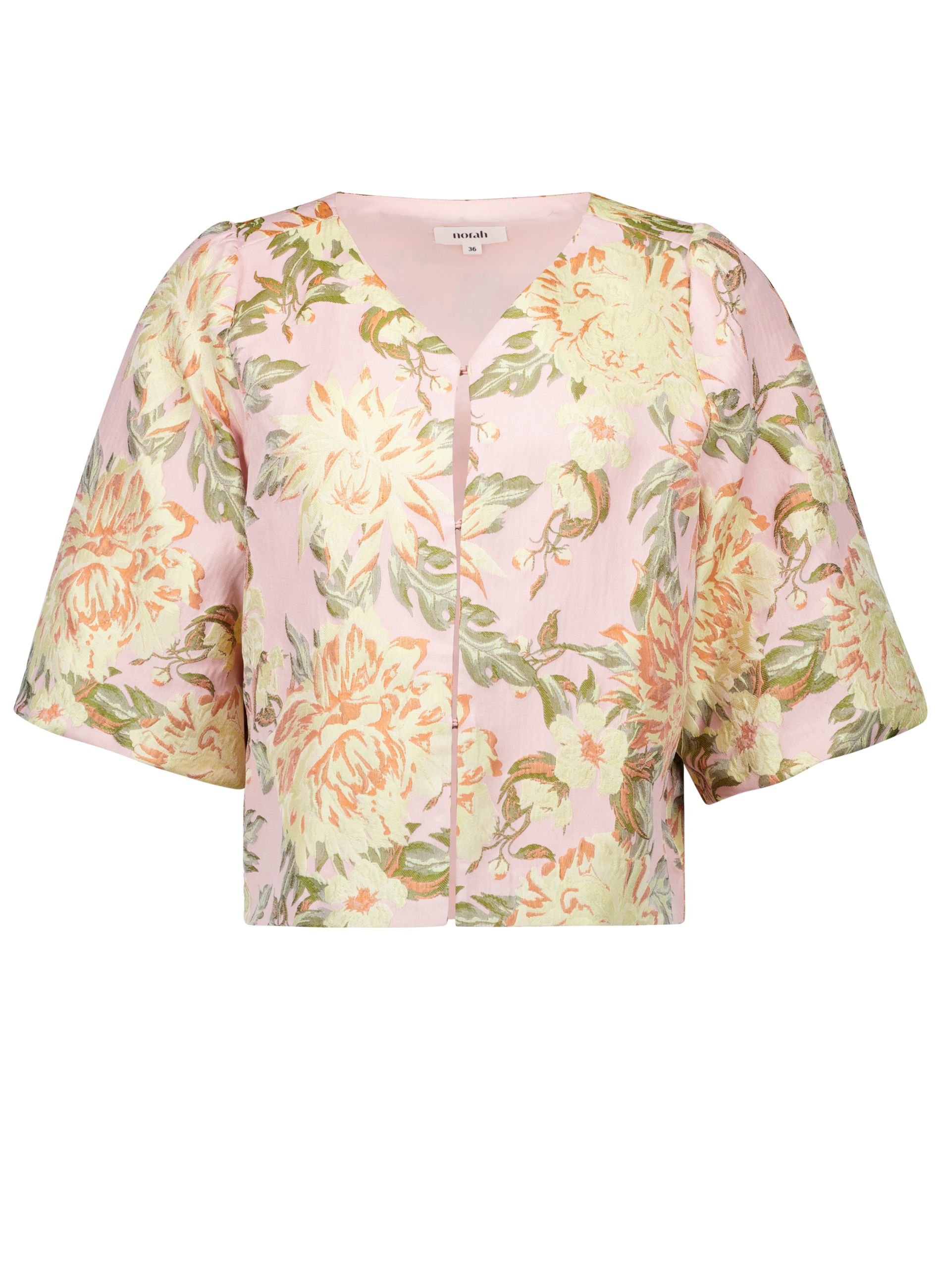 Norah Roze jacquard jasje pink multicolor 218967-920-40