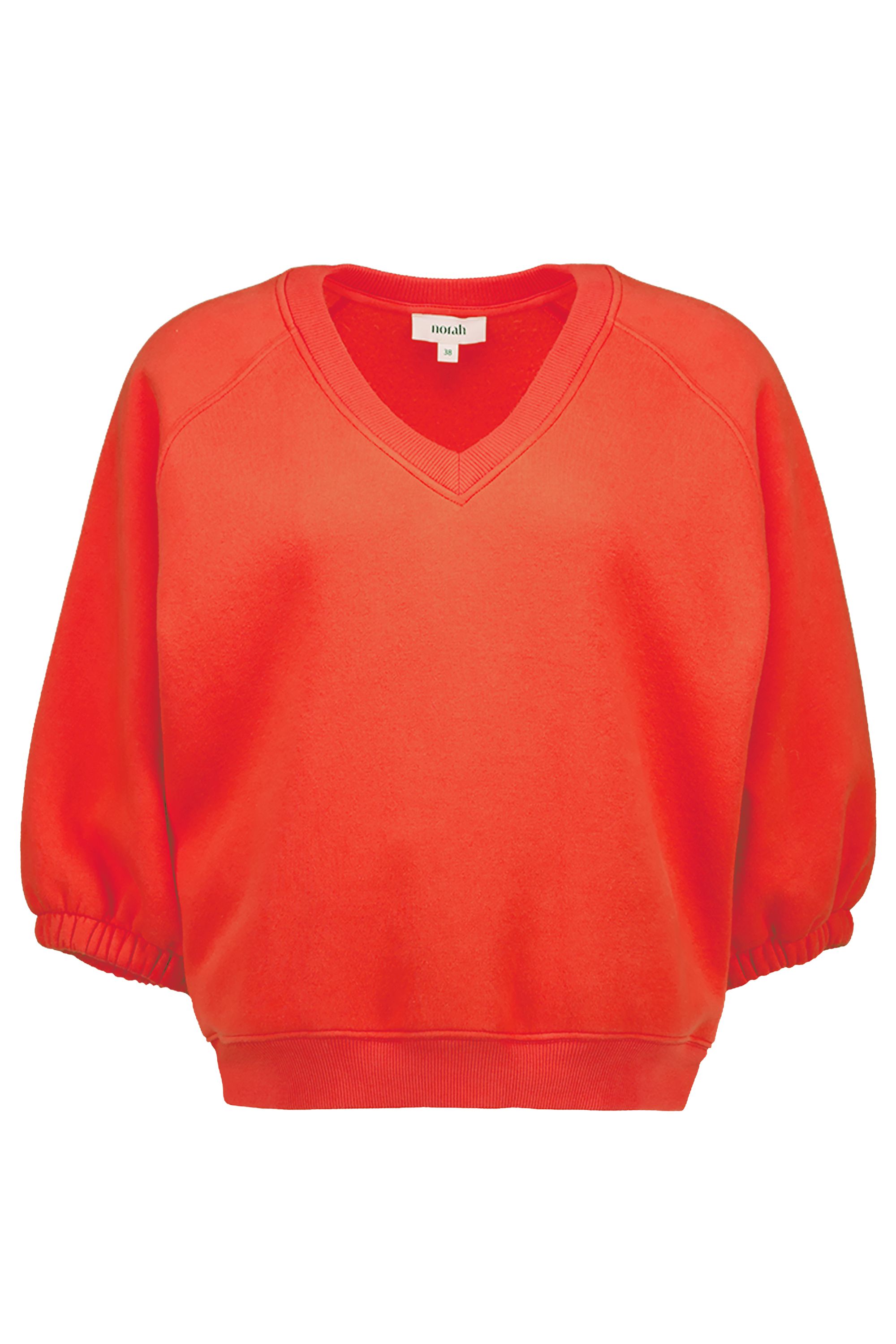 Norah Rode sweater met V-hals red 218972-600-48