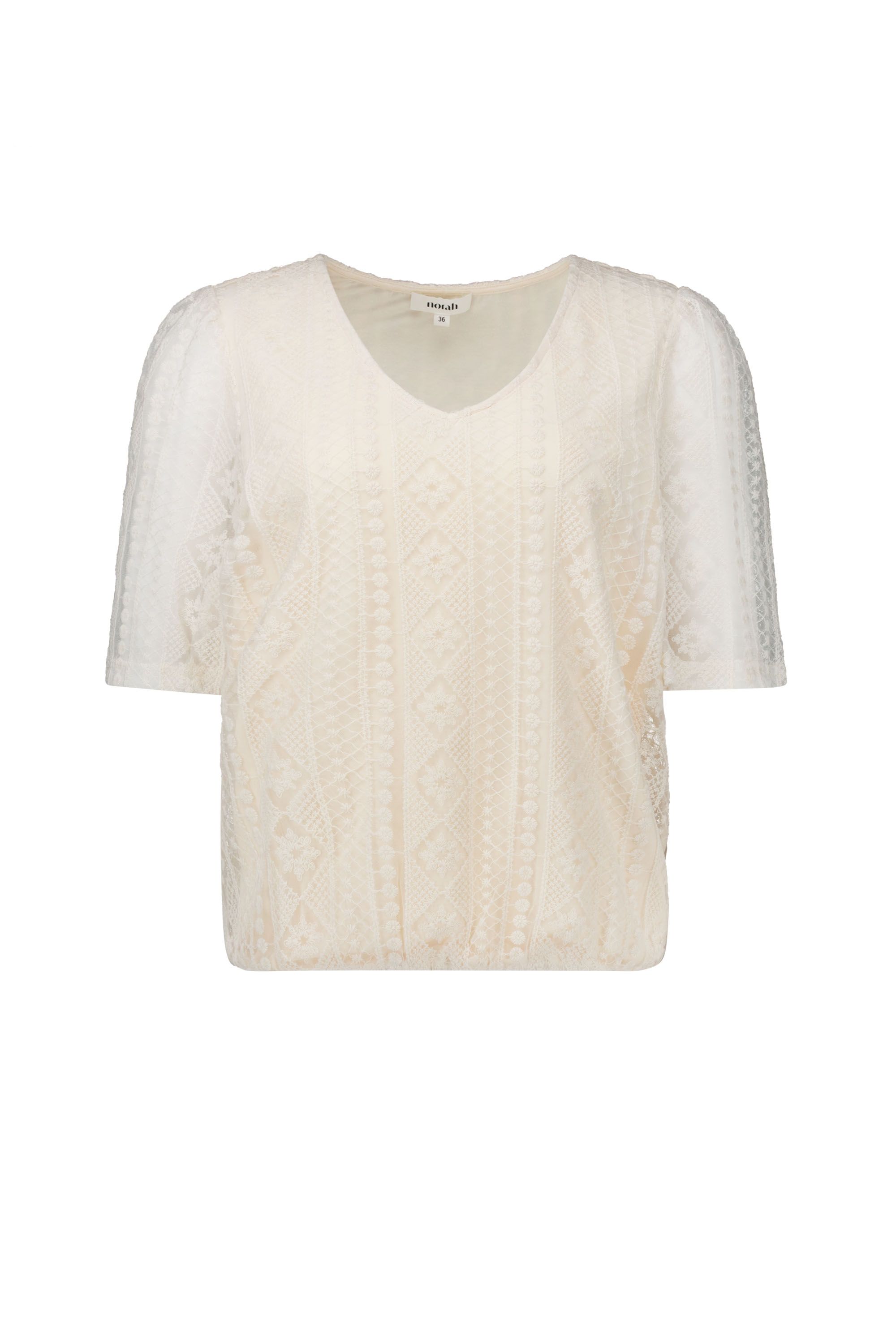 Norah Off-white kanten top off-white 218974-101-36