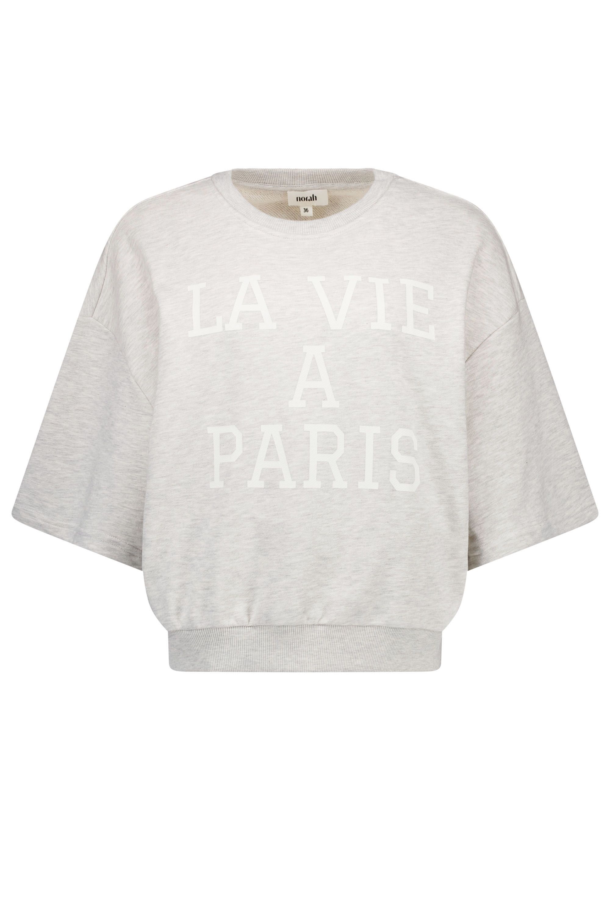 Norah Grijze sweater "La vie á Paris" grey/ecru 218976-081