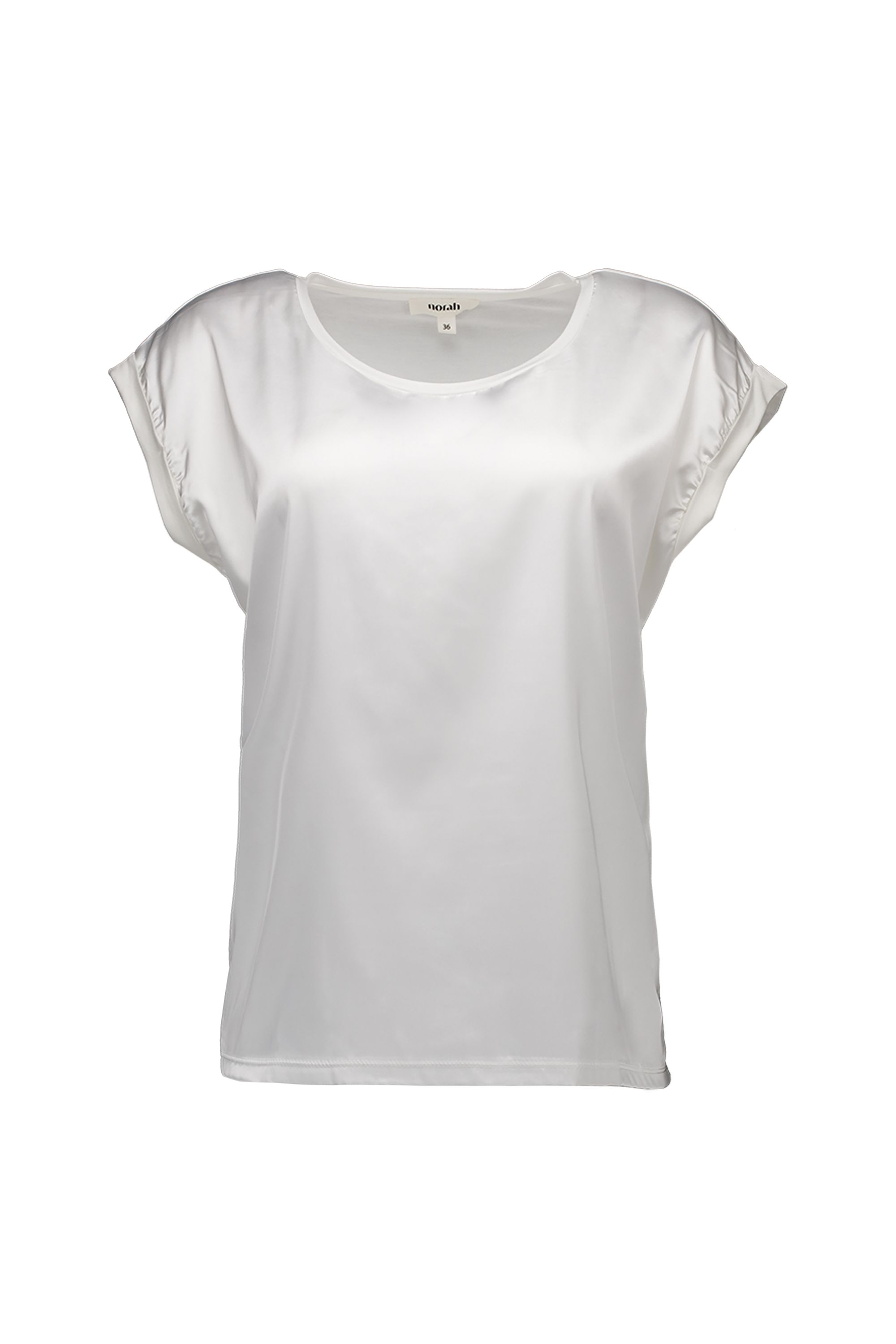 Norah Off-white shirt met glans off-white 218978-101-42