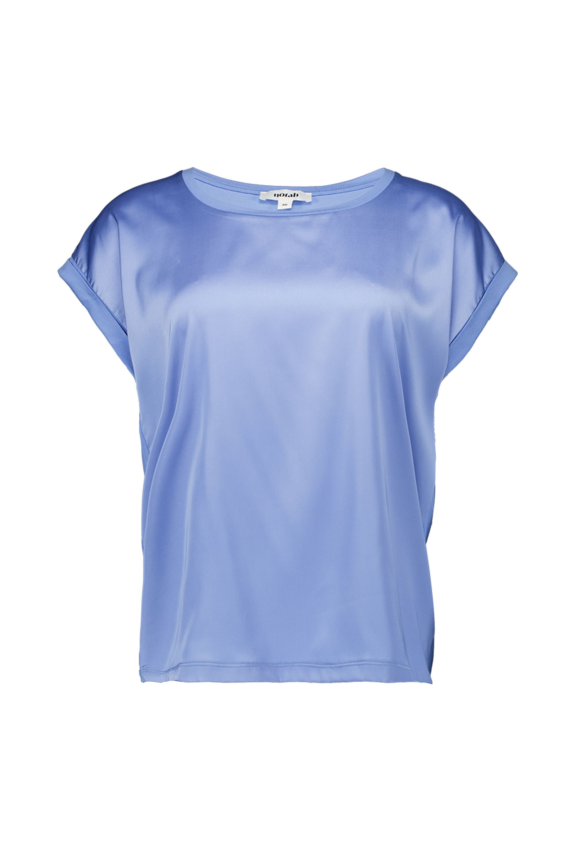 Norah Blauw shirt met glans baby blue 218978-402-44