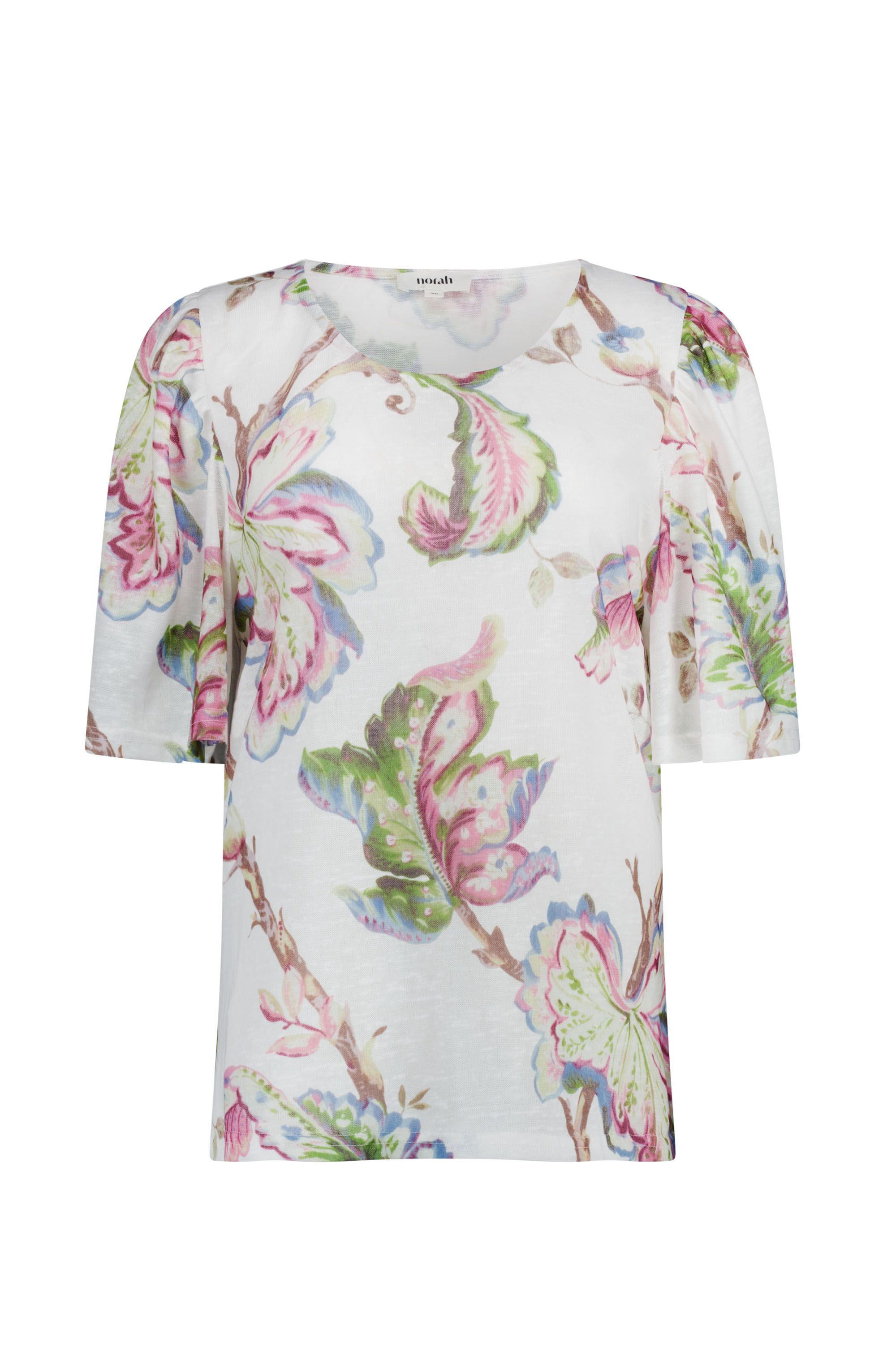 Norah Kleurrijk shirt met botanische print multicolor 218979-002