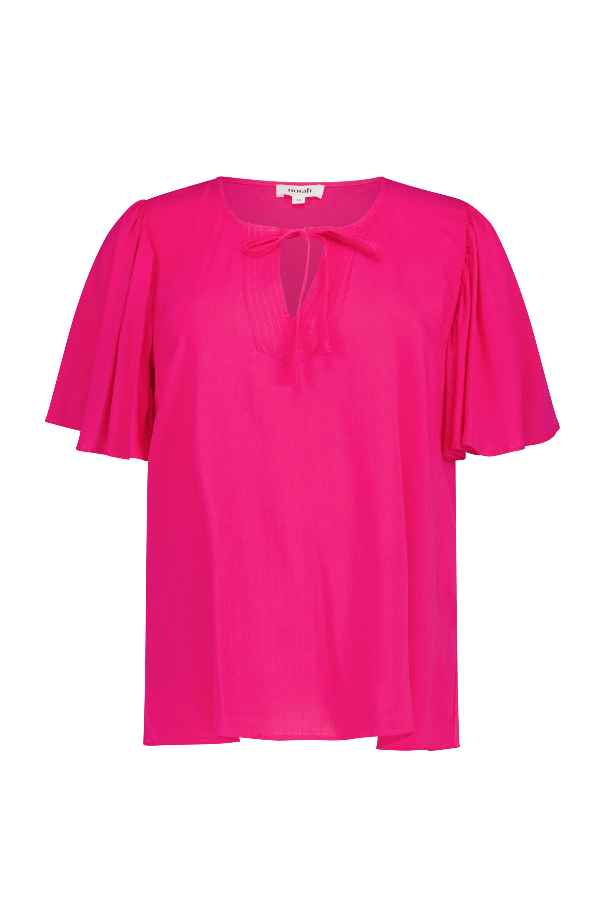 Norah Roze blouse met V-hals pink 218980-900