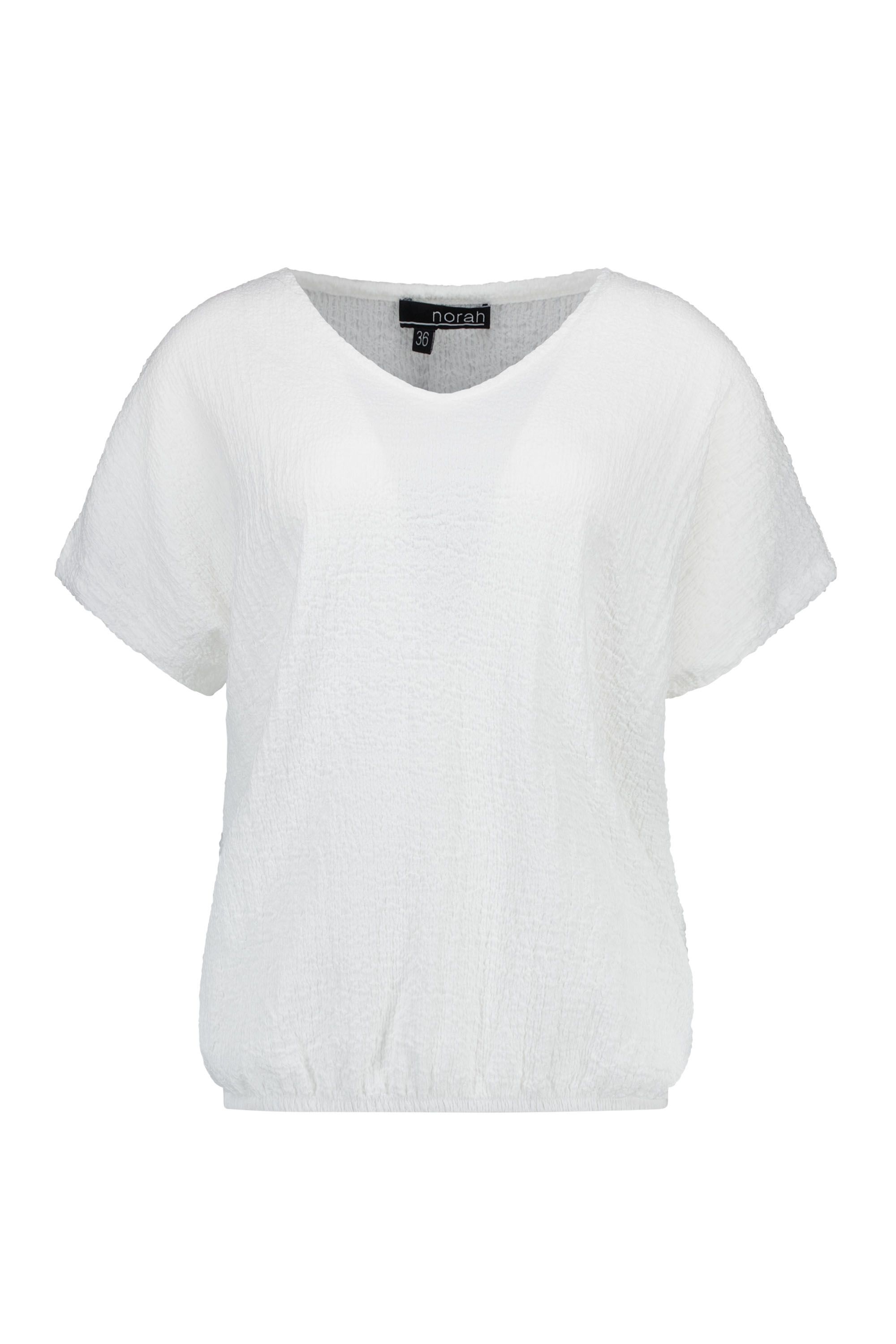 Norah Off-white shirt met structuur off-white 218989-101