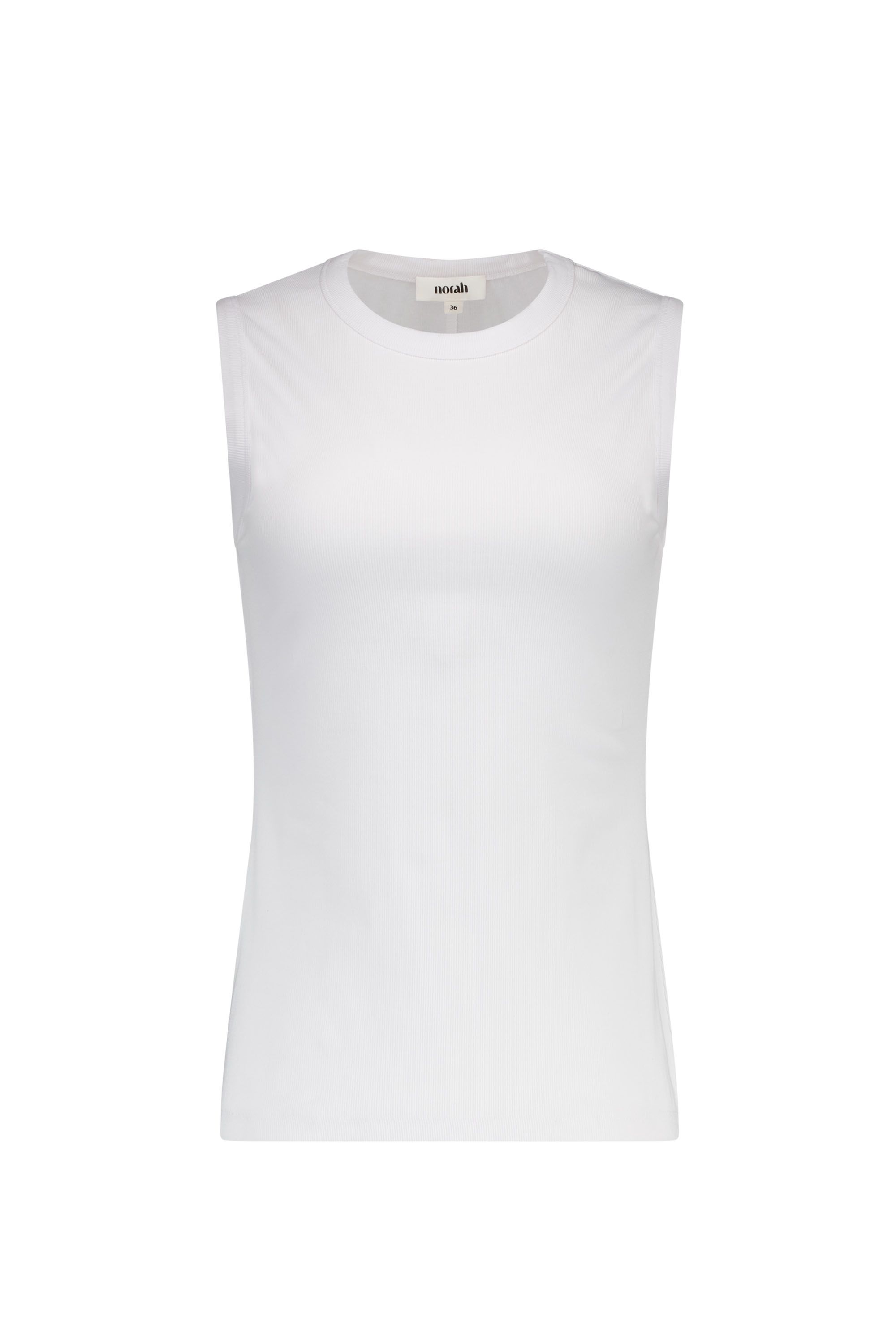 Norah Witte geribde top white 218990-100-46