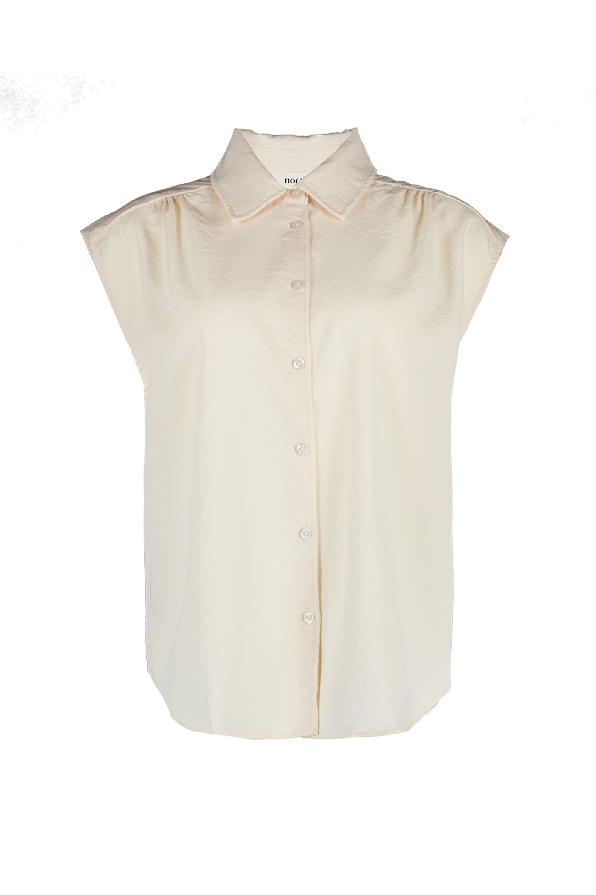 Norah Mouwloze ecru blouse ecru 218995-102