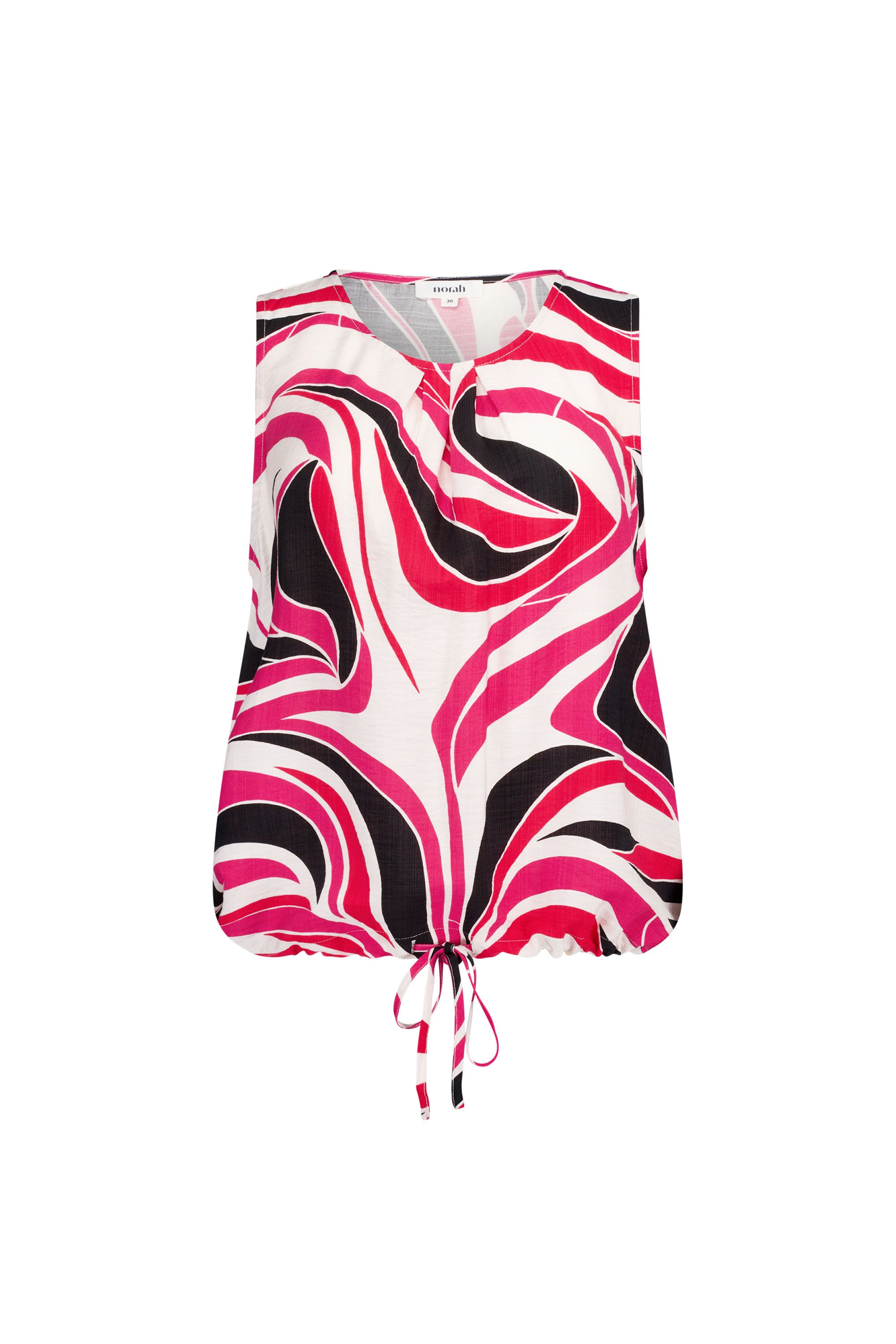 Norah Roze top met grafische print red/pink 218997-639