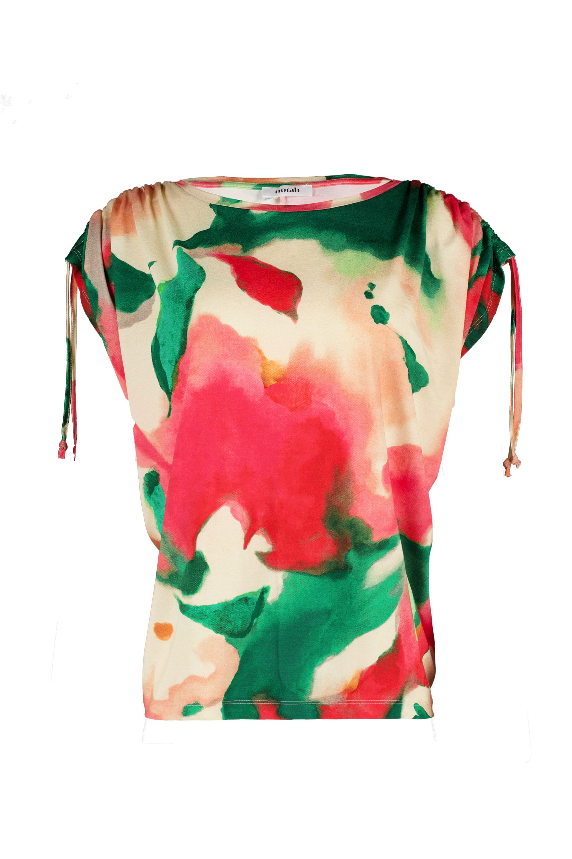Norah Kleurrijk shirt met grafische print green/pink 219001-539-40