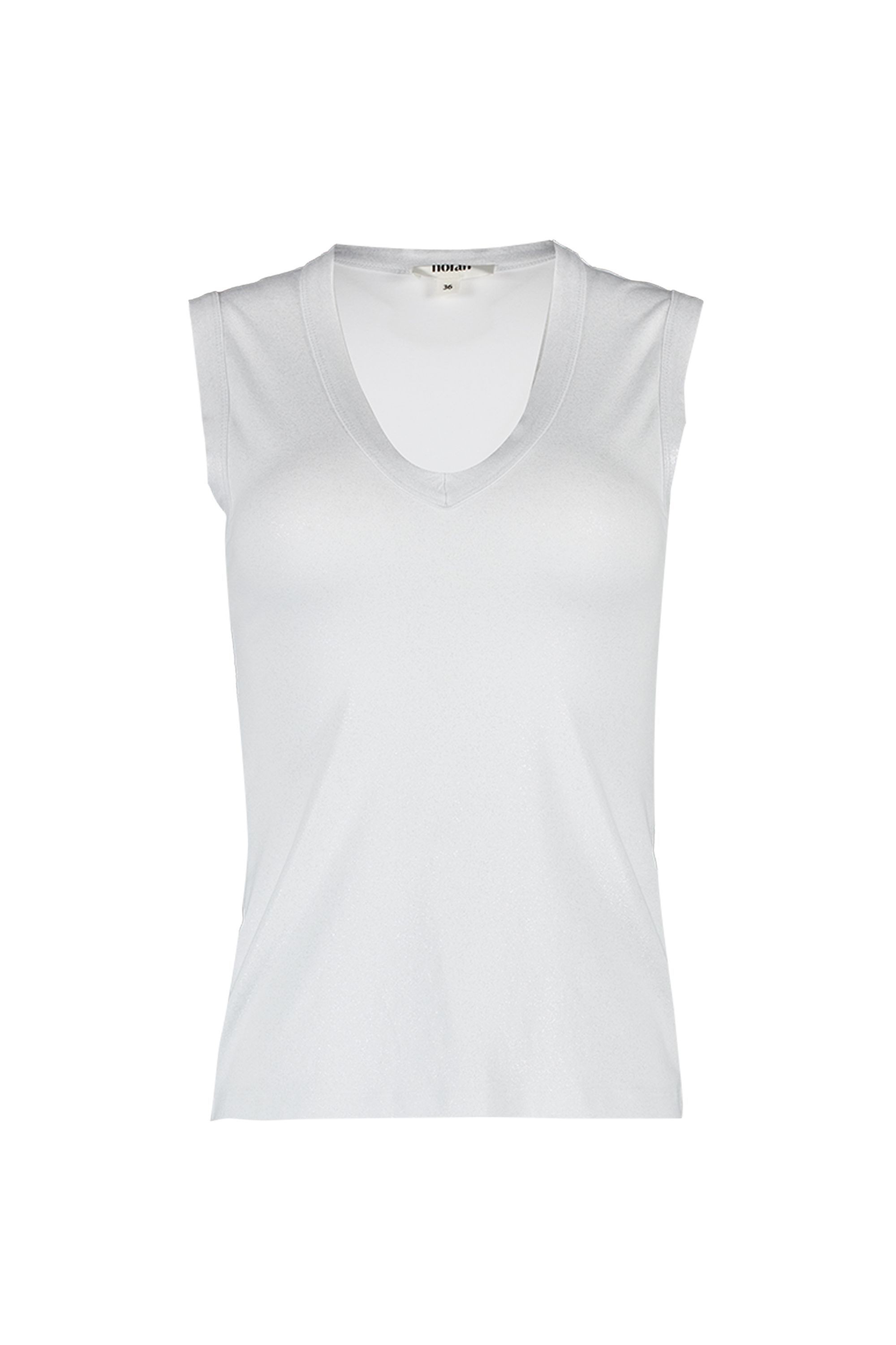 Norah Witte top met glans white 219004-100-48