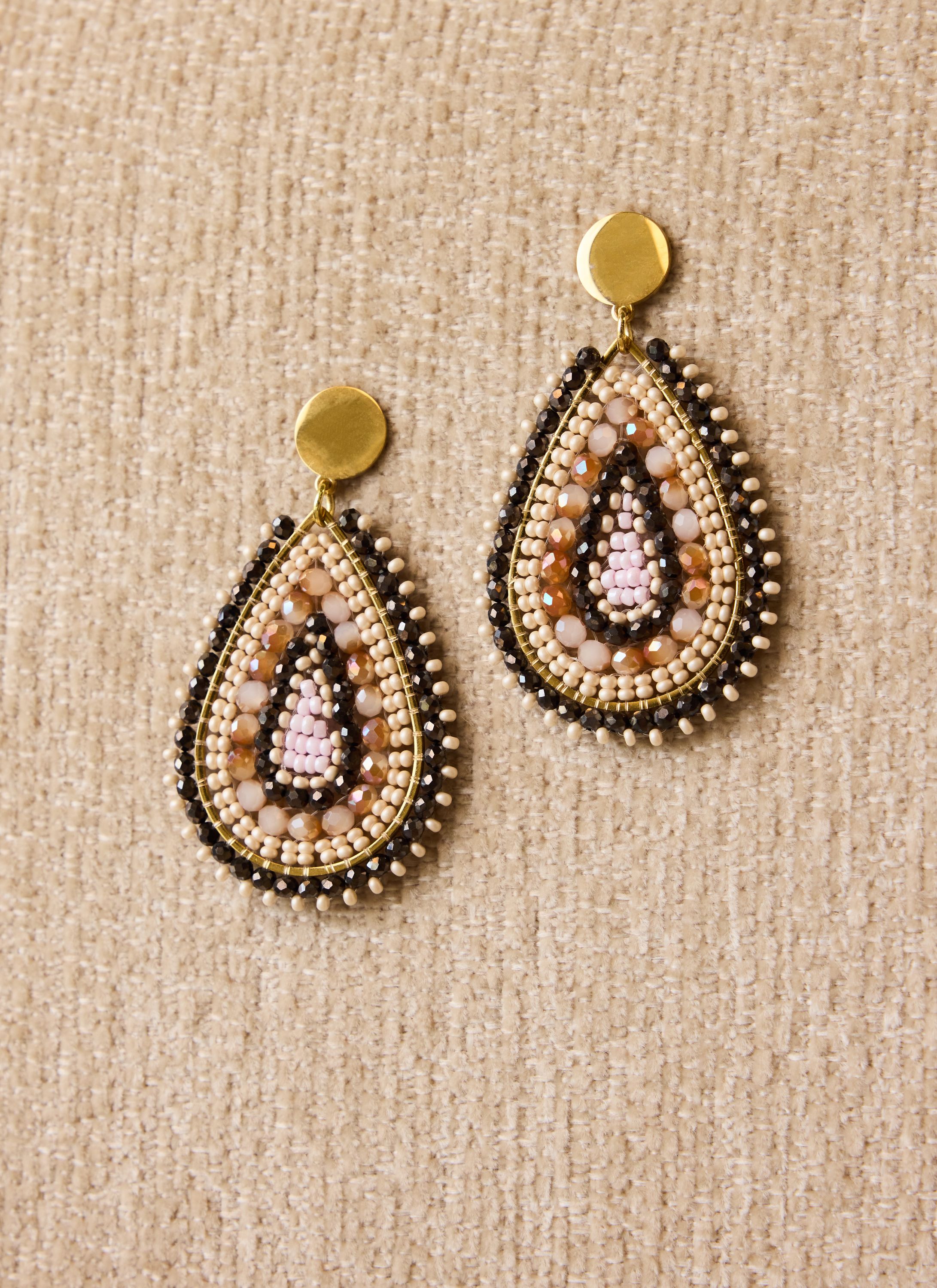 Norah Goudkleurige boho oorbellen gold multicolor 219011-198