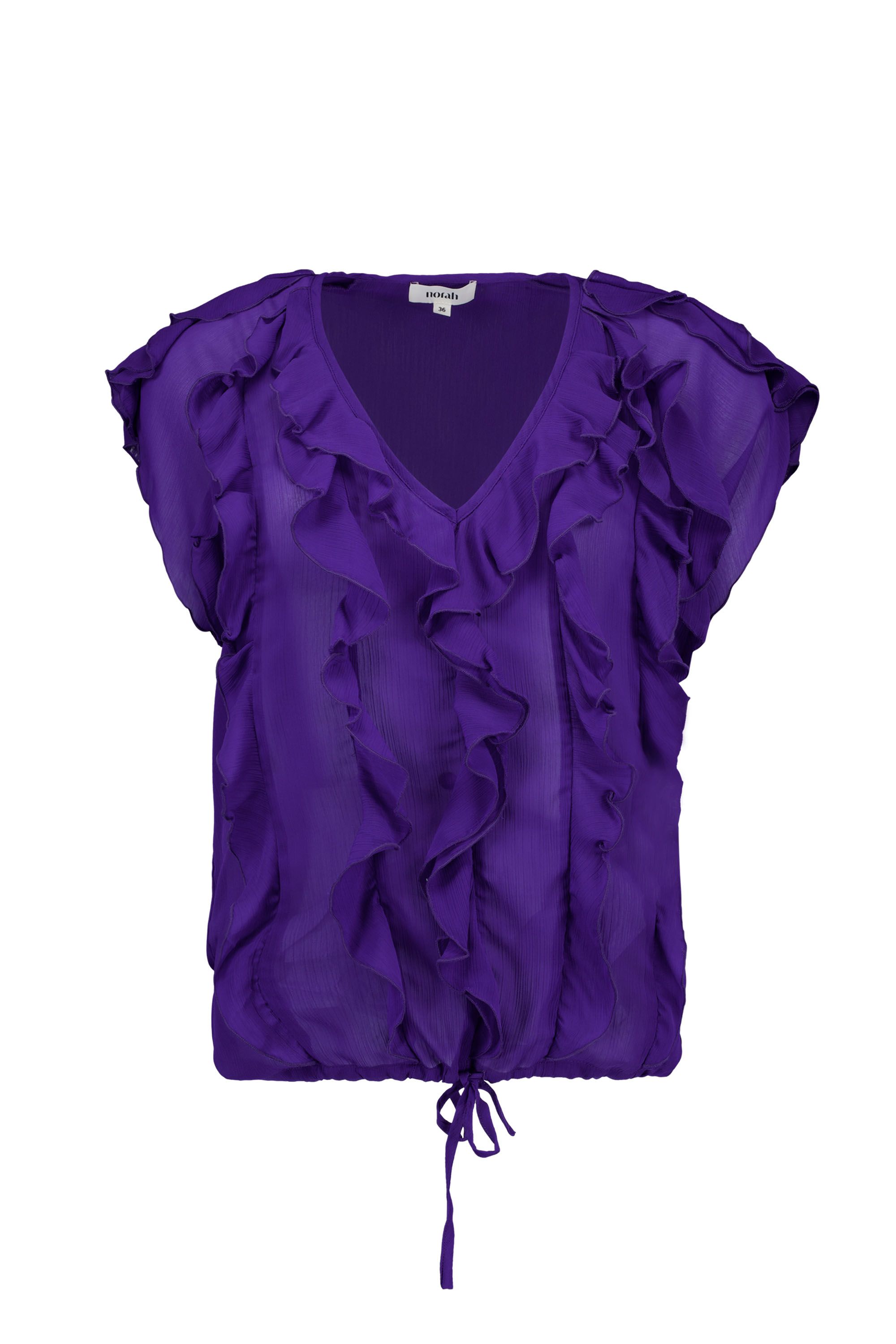 Norah Paarse ruffle top purple 219021-800