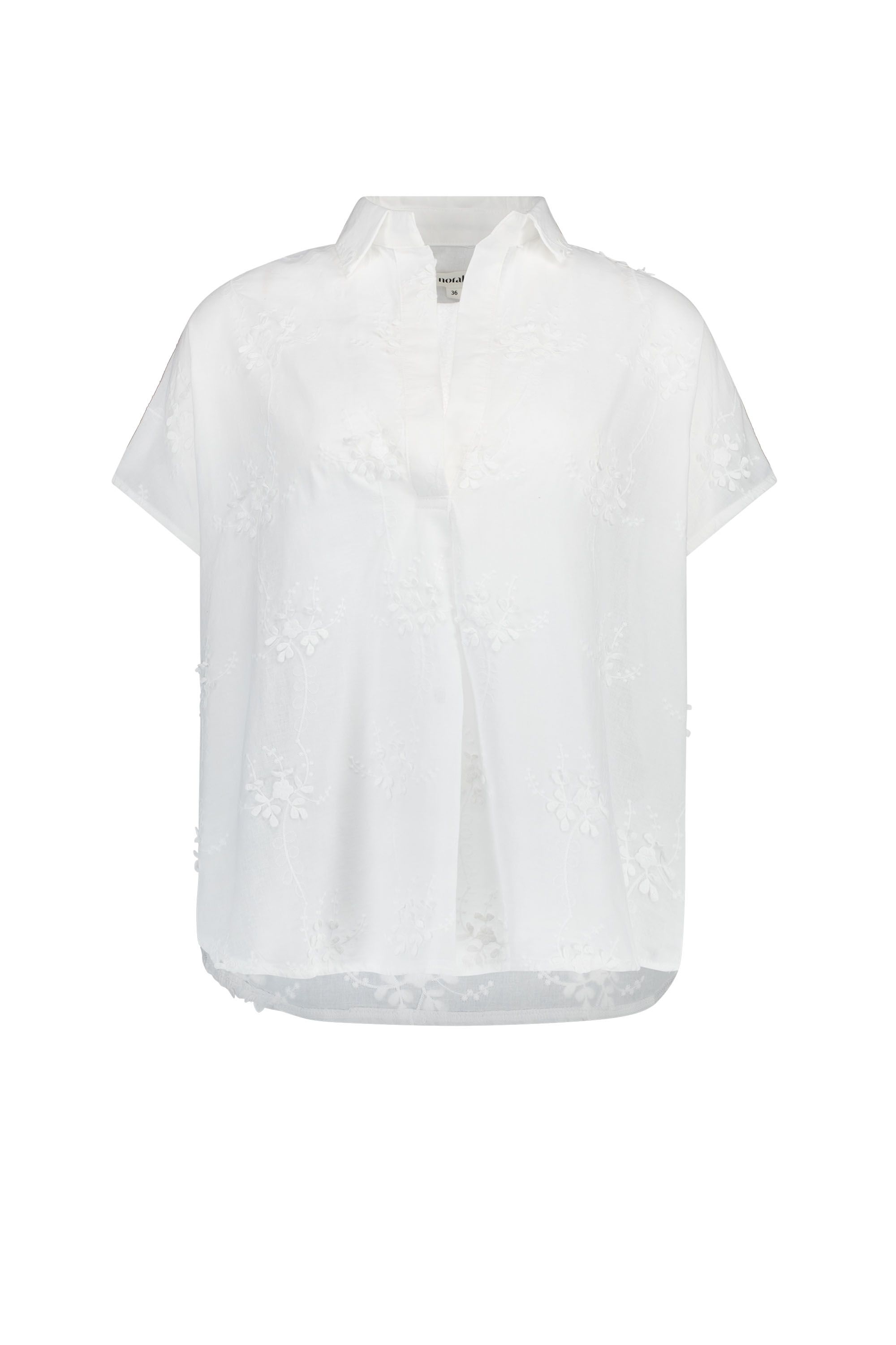 Norah Witte blouse met borduursels white 219030-100
