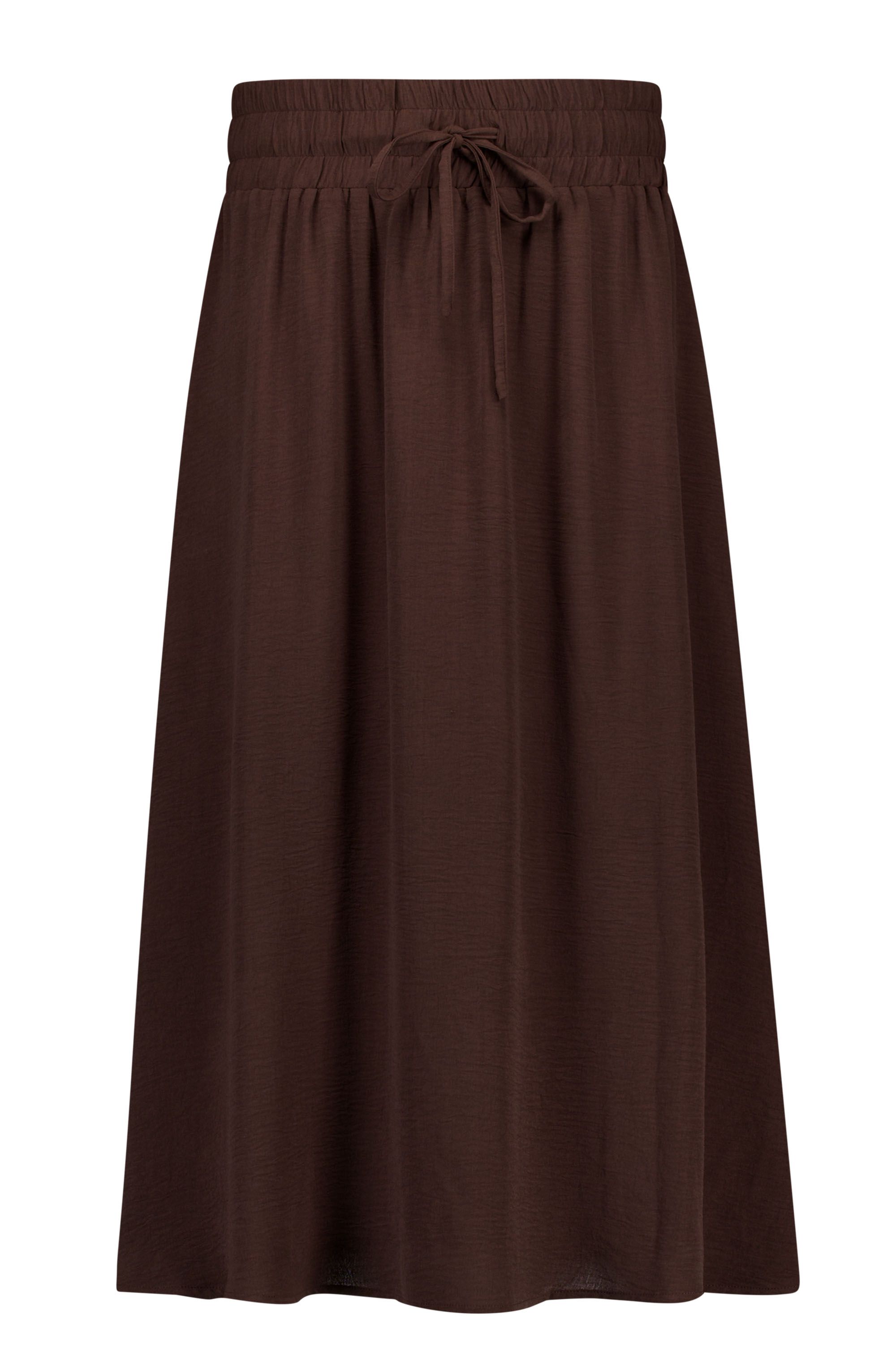 Norah Bruine midi rok brown 219032-200