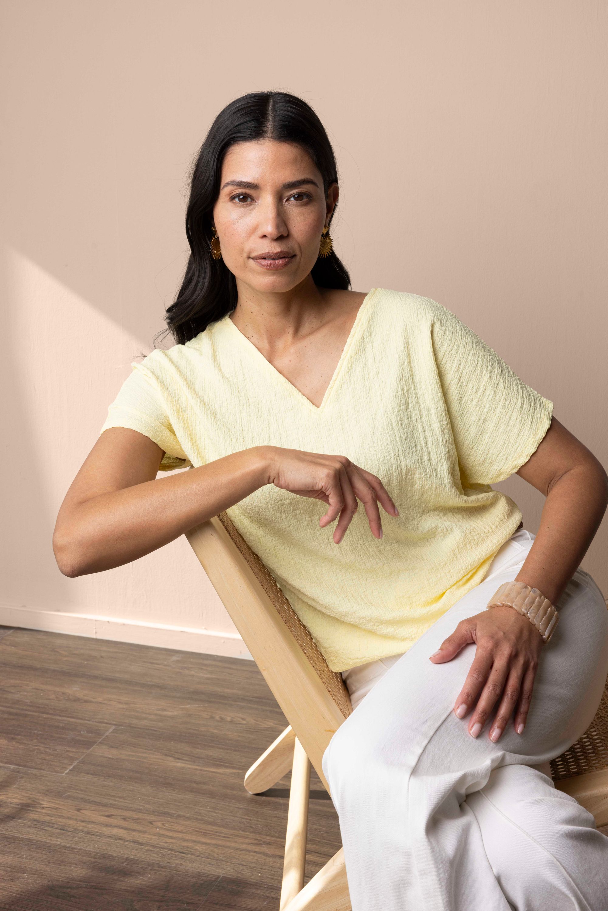 Norah Viv shirt pastelgeel pastel yellow 219034-301-46