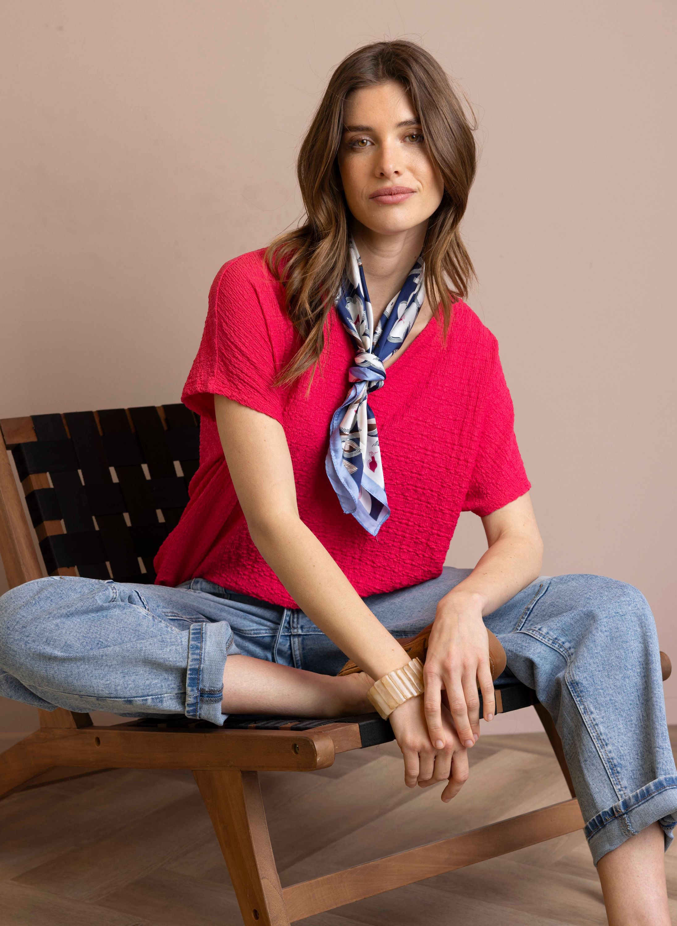 Norah Viv shirt roze azalea 219034-951-46
