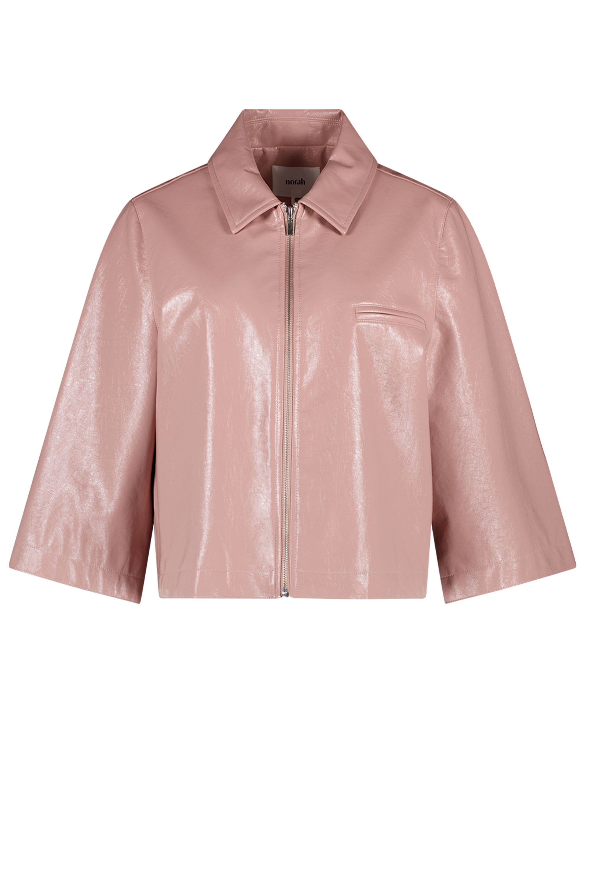 Norah Lichtroze imitatieleren jas powder rose 219048-906