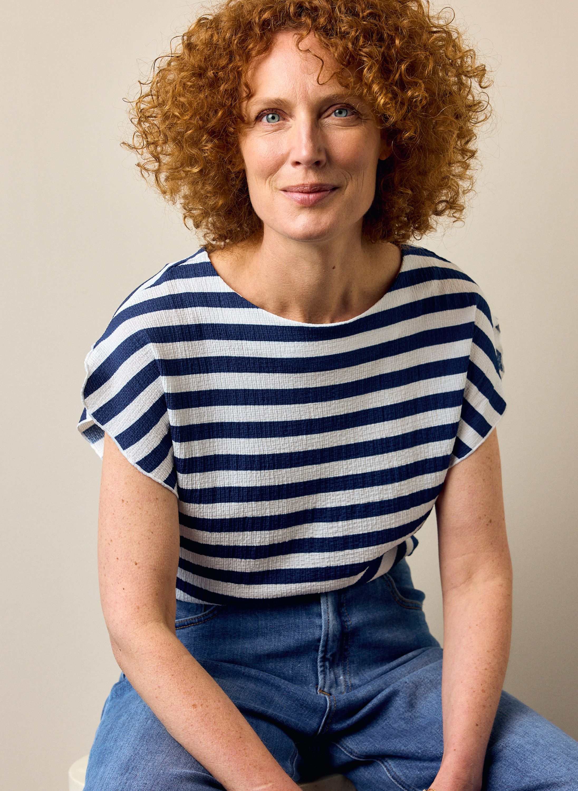 Norah Blauw/wit gestreept shirt blue/white 219049-431