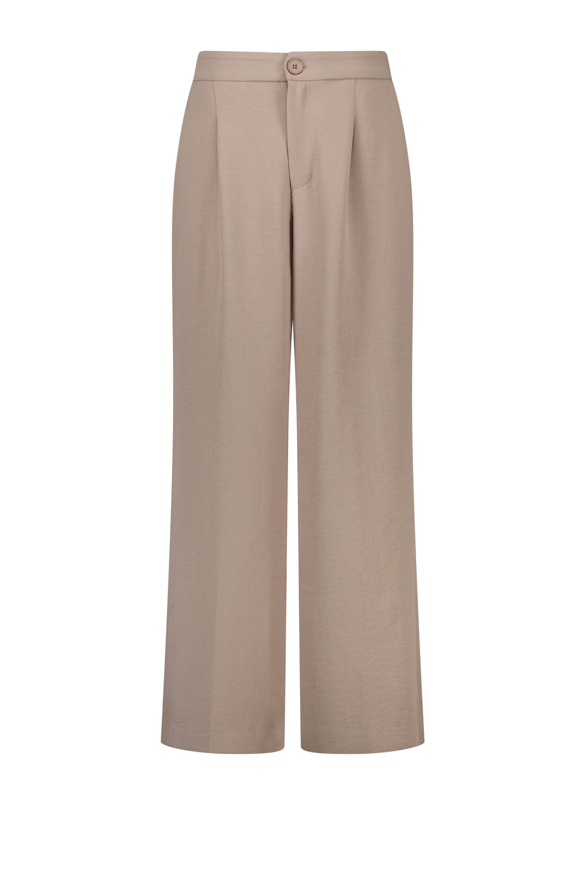 Norah Wide fit broek | Lichtbruin pebble stone 219057-055