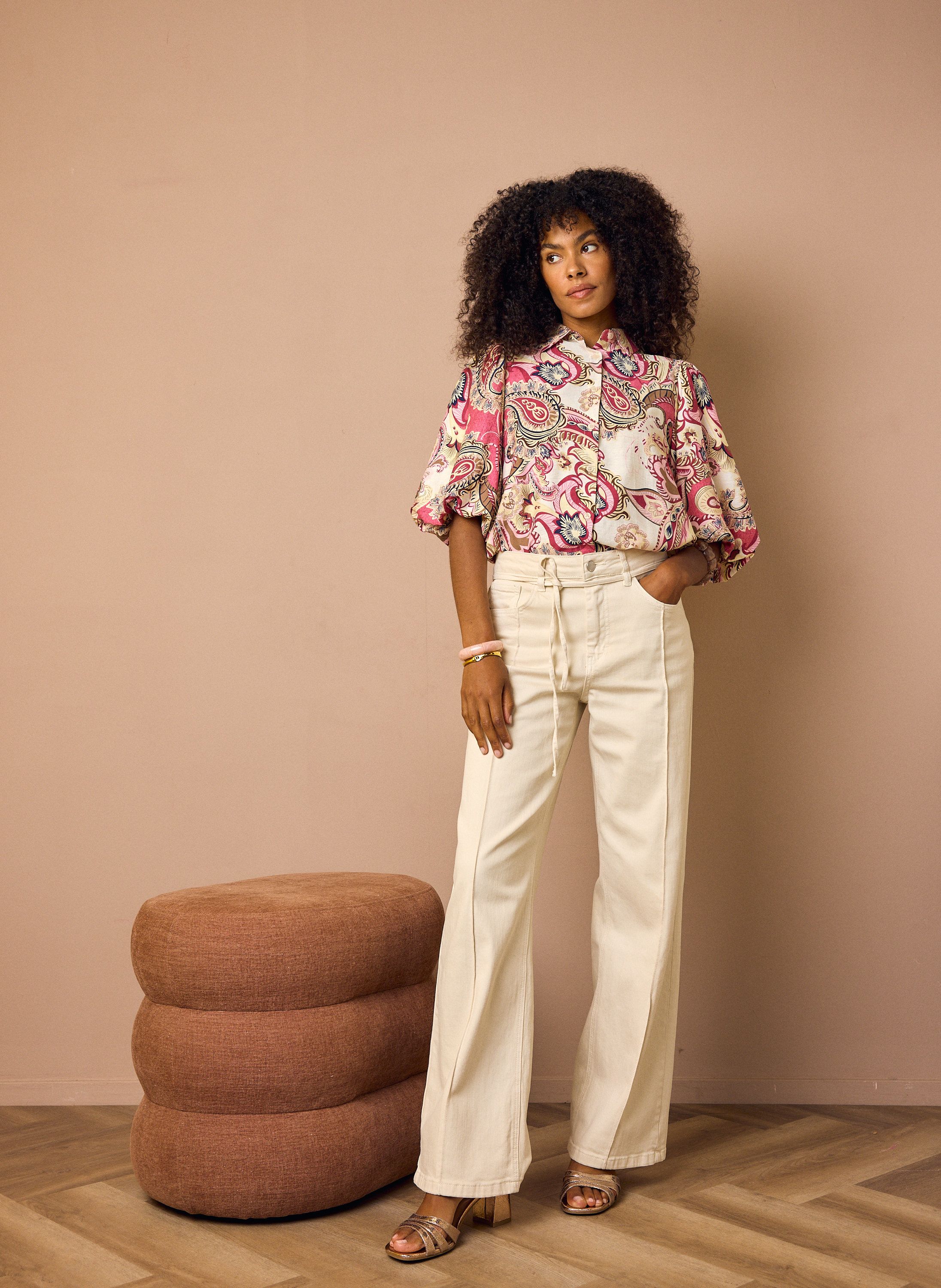 Norah Wende jeans | Straight | Ecru | L32 ecru 219061-102-44