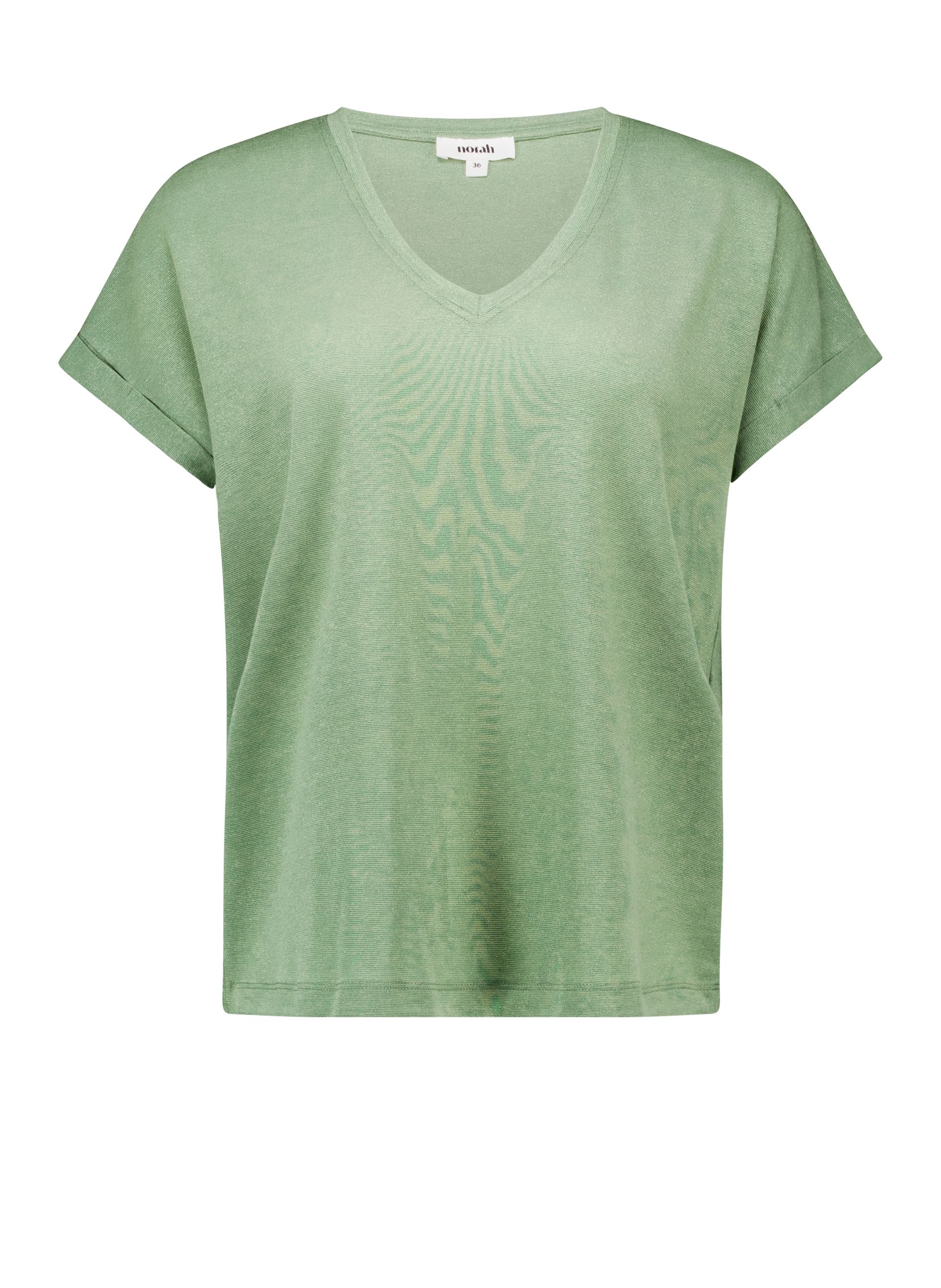 Norah Groen shirt met lurex light army 219067-582-40