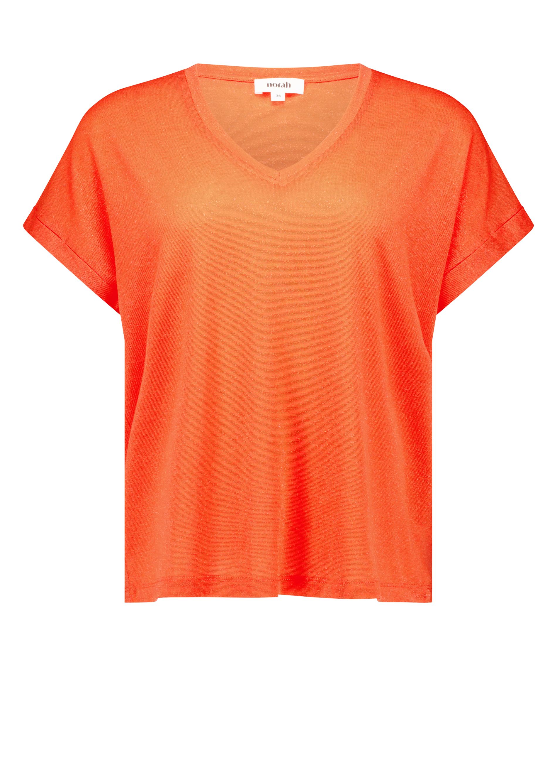 Norah Rood shirt met lurex red 219067-600-34