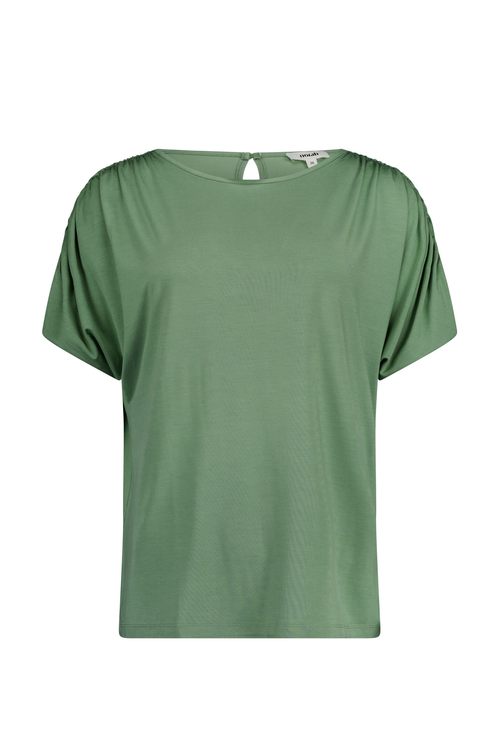 Norah Groen shirt met geplooide mouwen light army 219068-582
