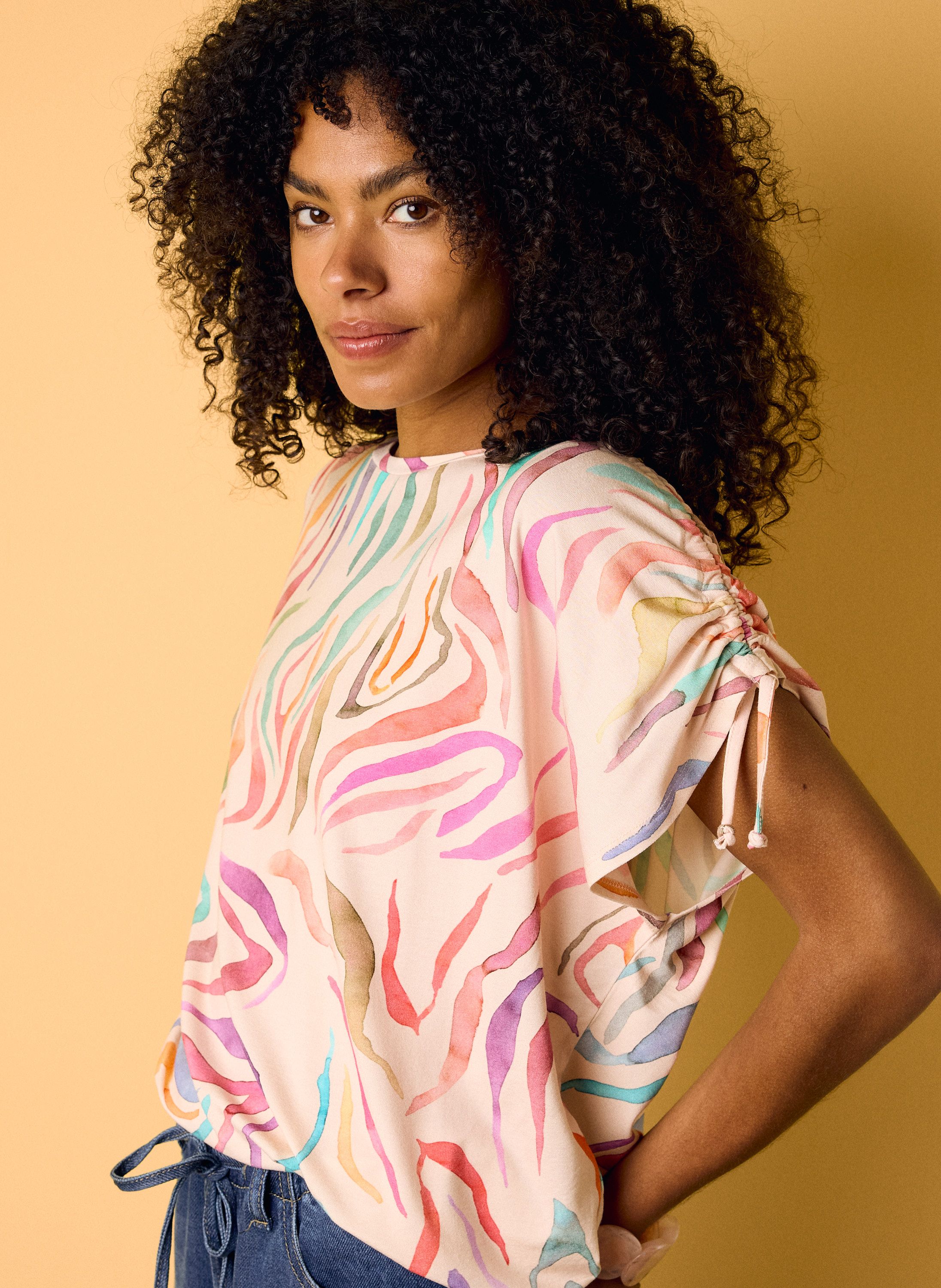 Norah Shirt met kleurrijke grafische print multicolor 219069-002-34
