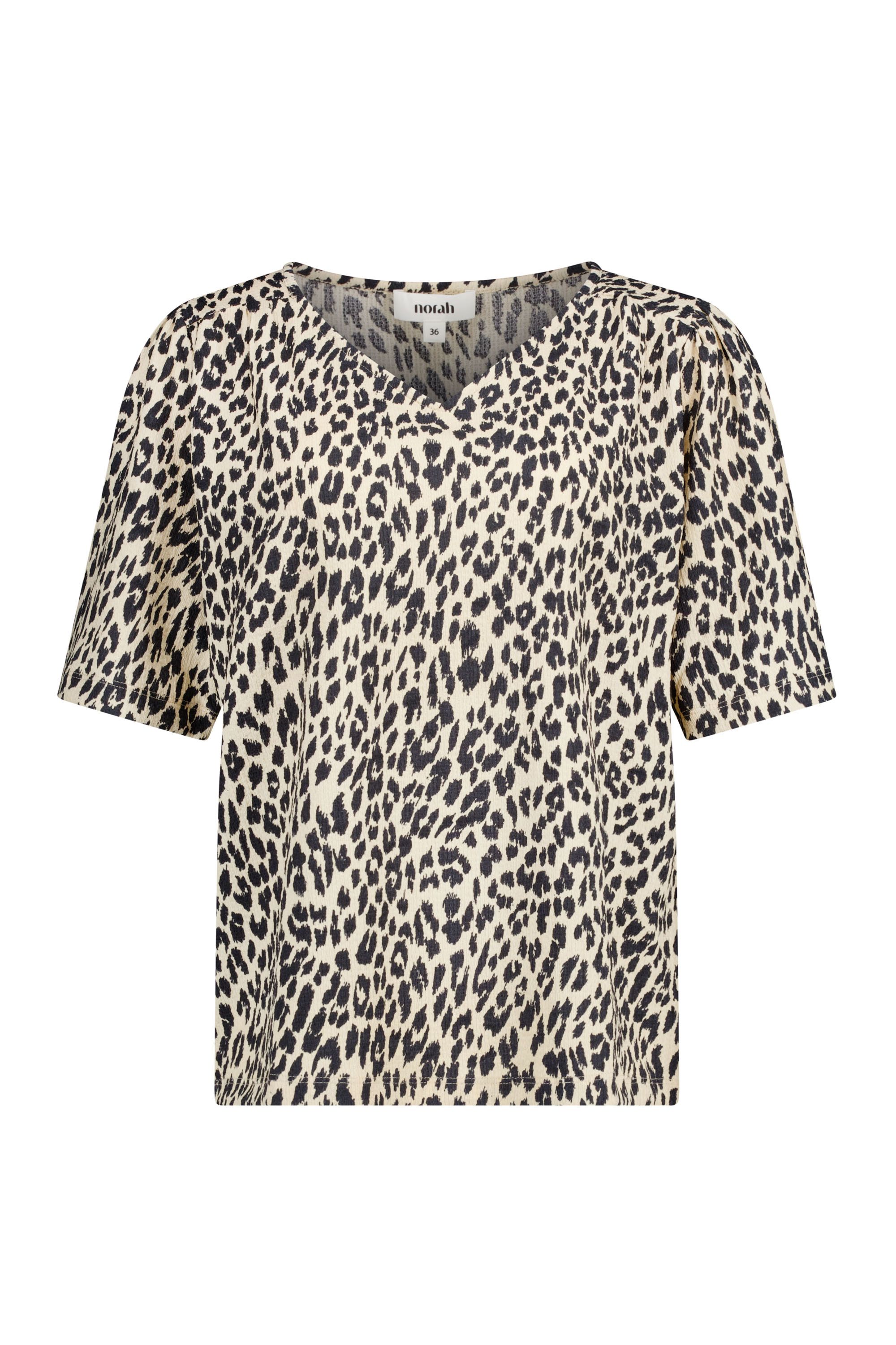 Norah Shirt met luipaardprint ecru/black 219084-170-48