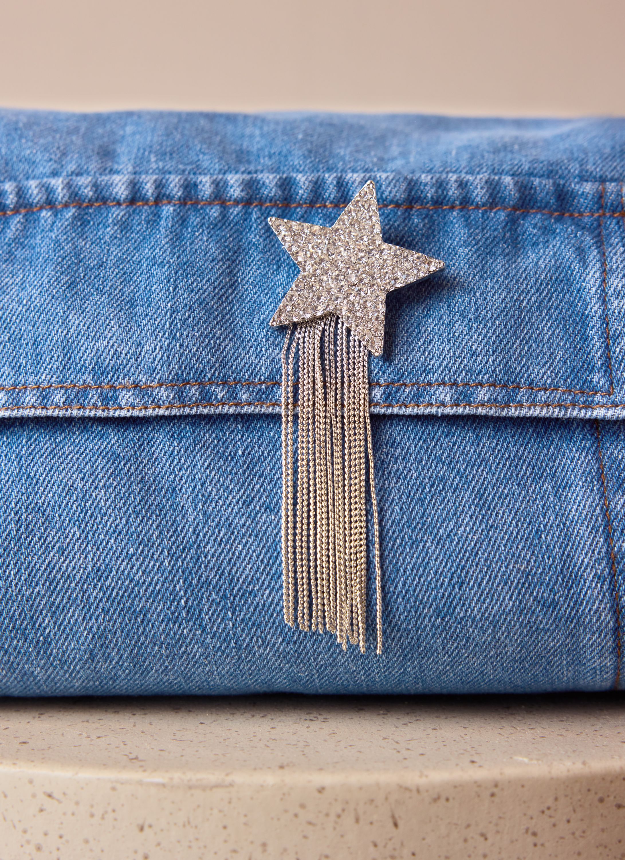Norah Zilverkleurige ster broche silver 219102-099
