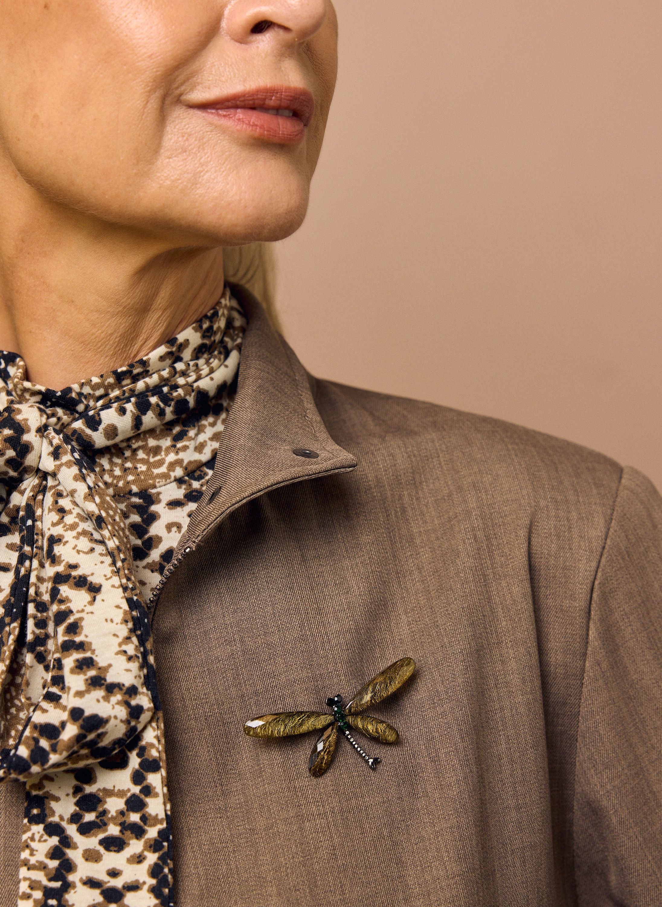 Norah Broche groene libelle olive green 219105-594