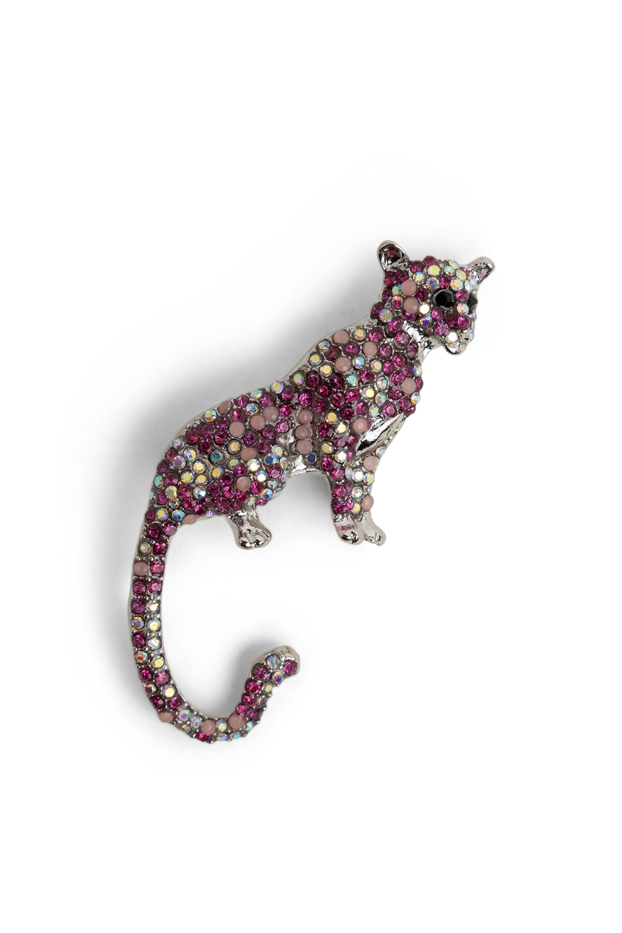 Norah Roze panter broche silver multicolor 219109-093
