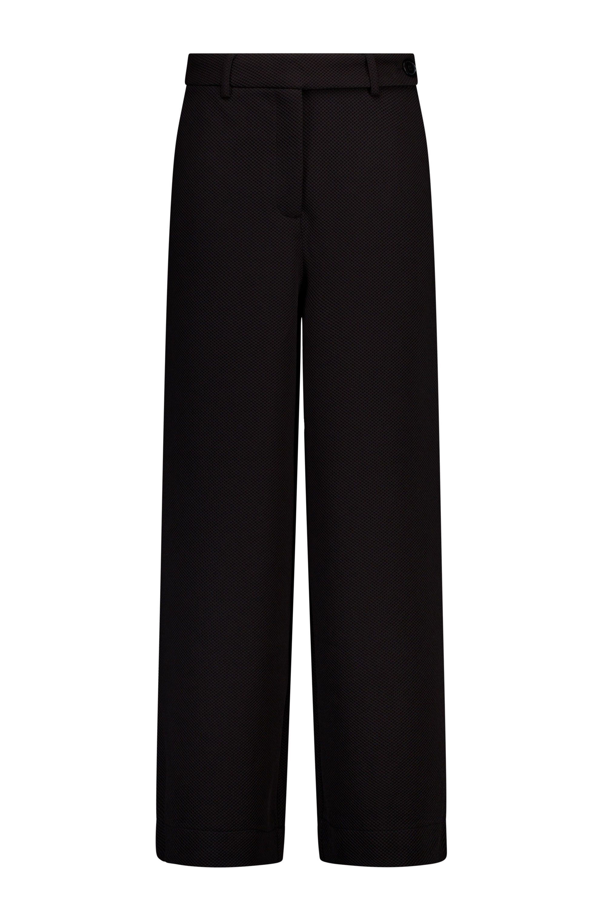 Norah Straight fit broek | Zwart | Structuur black 219128-001