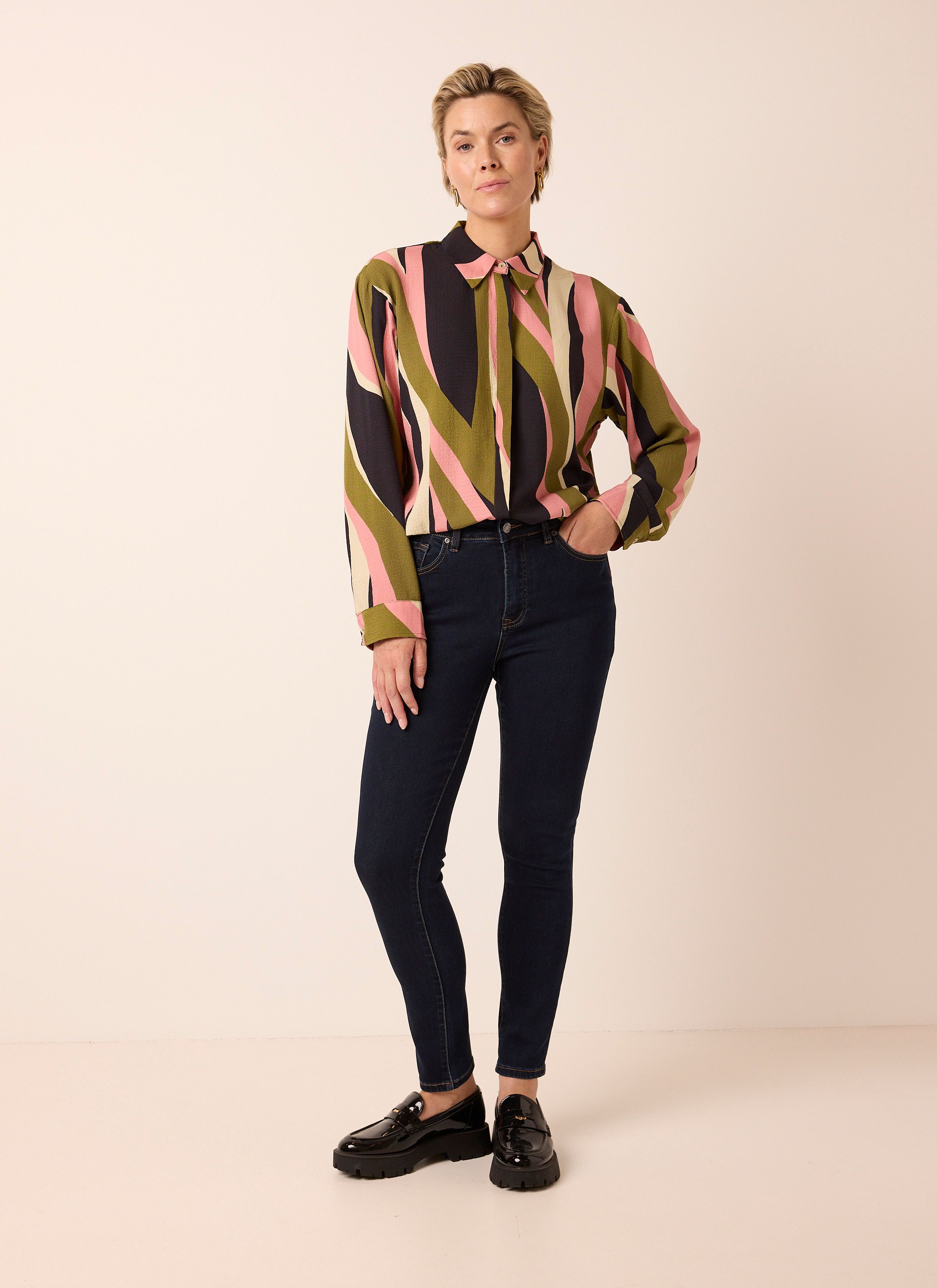 Norah Sara jeans | Slim | Donkerblauw | L30  indigo denim 219131-484-48