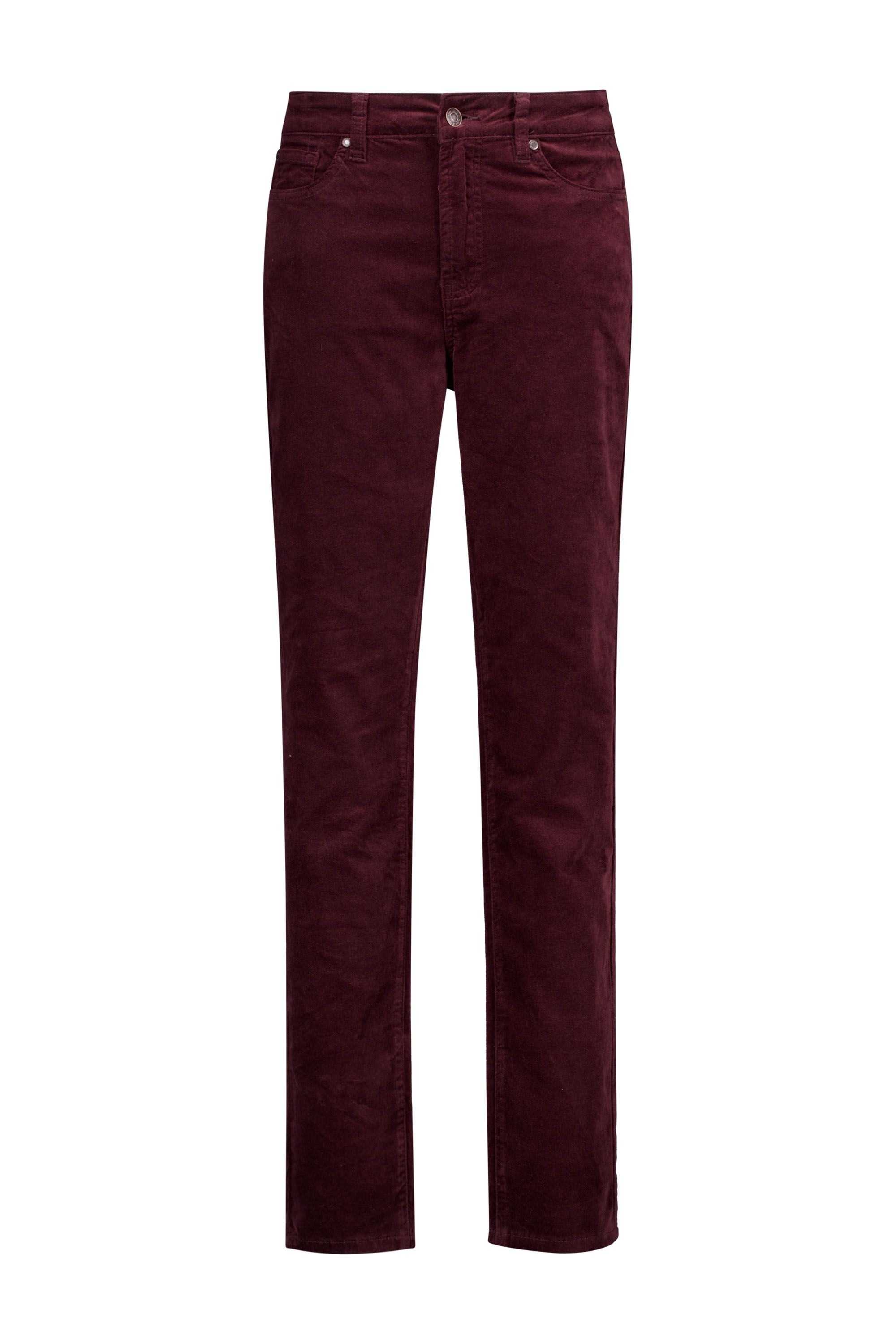 Norah Syl jeans | Slim | Bordeaux | Velvet | L30 bordeaux 219133-696