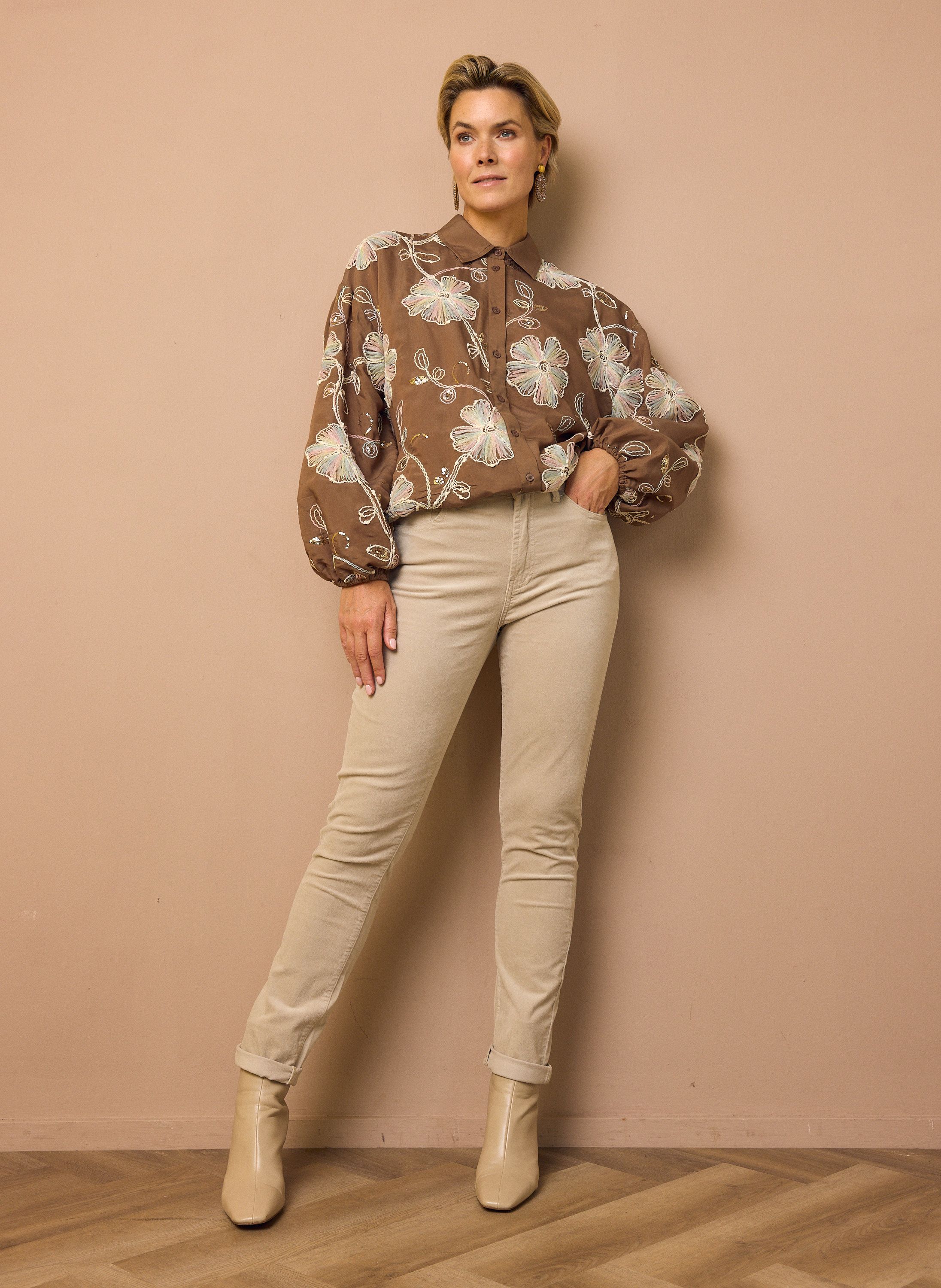 Norah Syl jeans | Slim | Kit | Velvet | L32 kit 219134-117