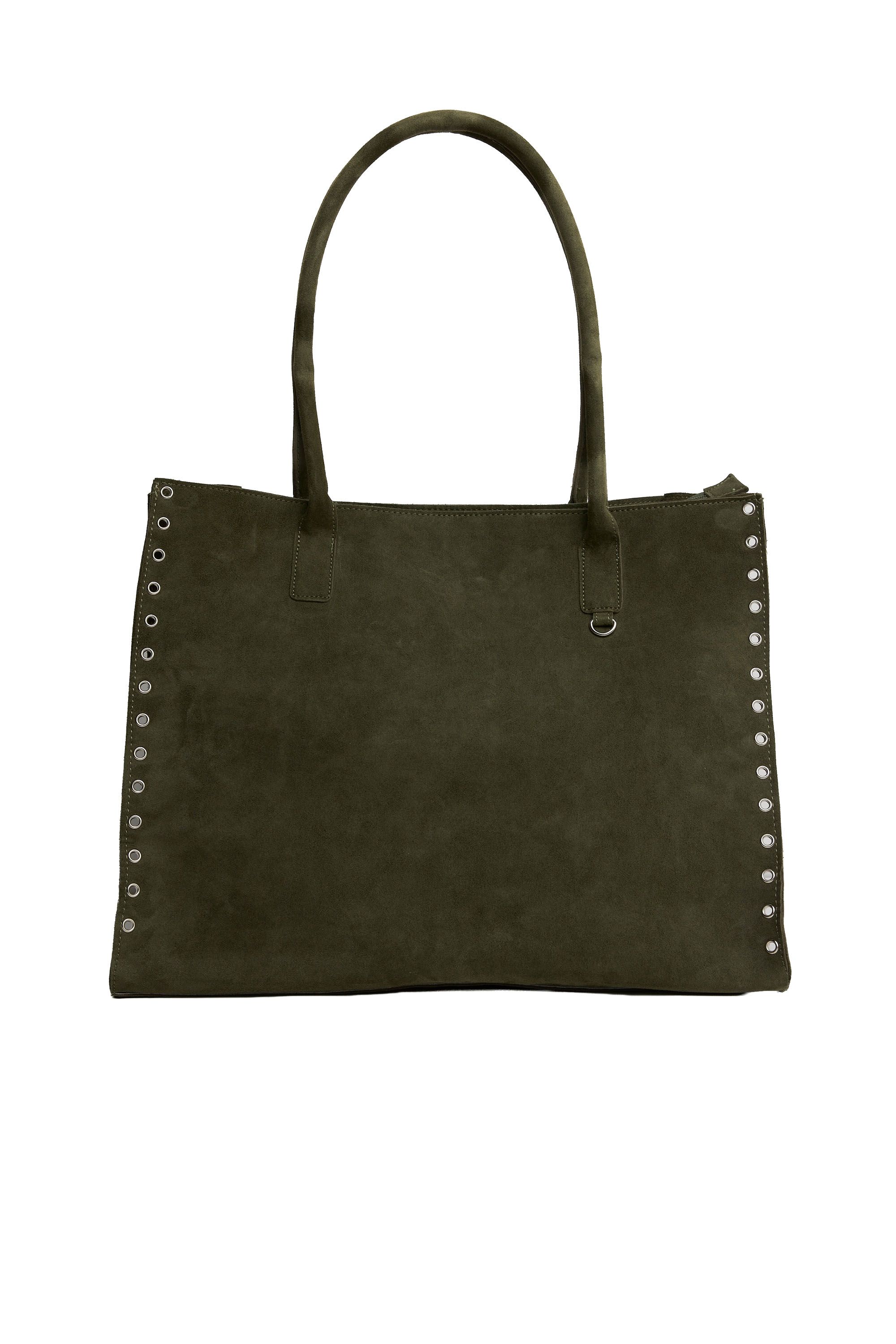 Norah Groene leren shopper green 219139-500