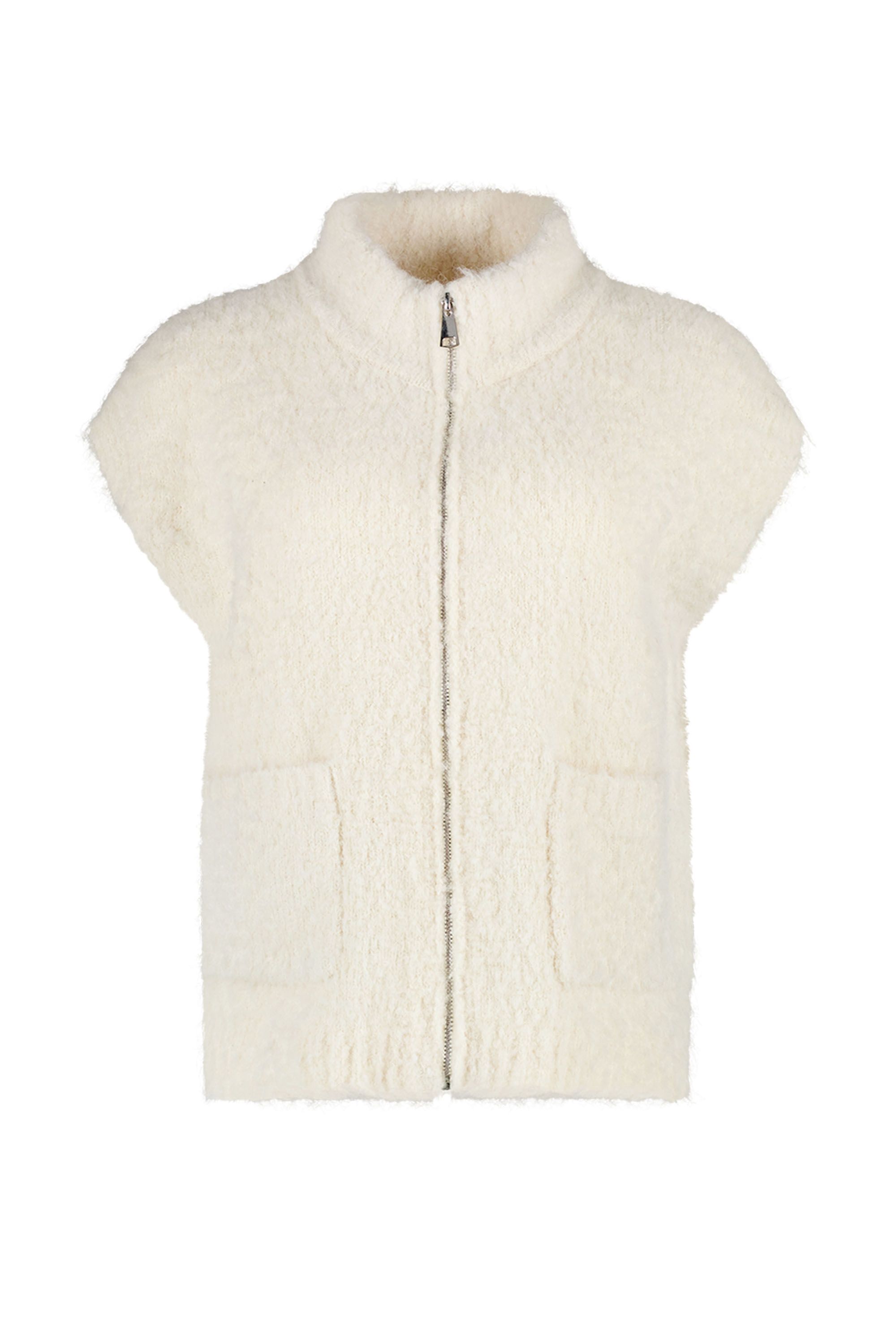 Norah Crèmekleurig gebreid gilet creme 219163-115