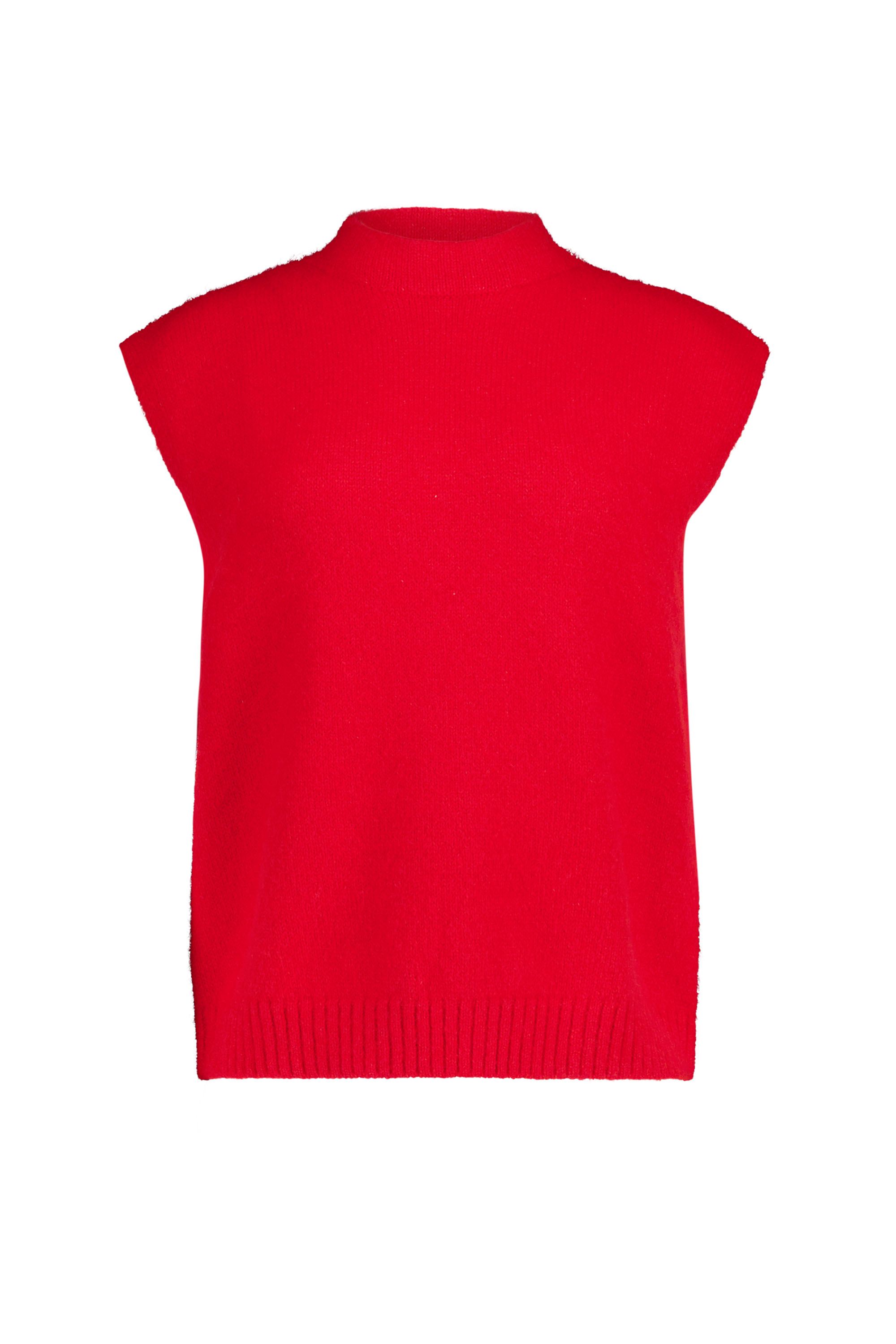 Norah Fijngebreide rode spencer red 219164-600