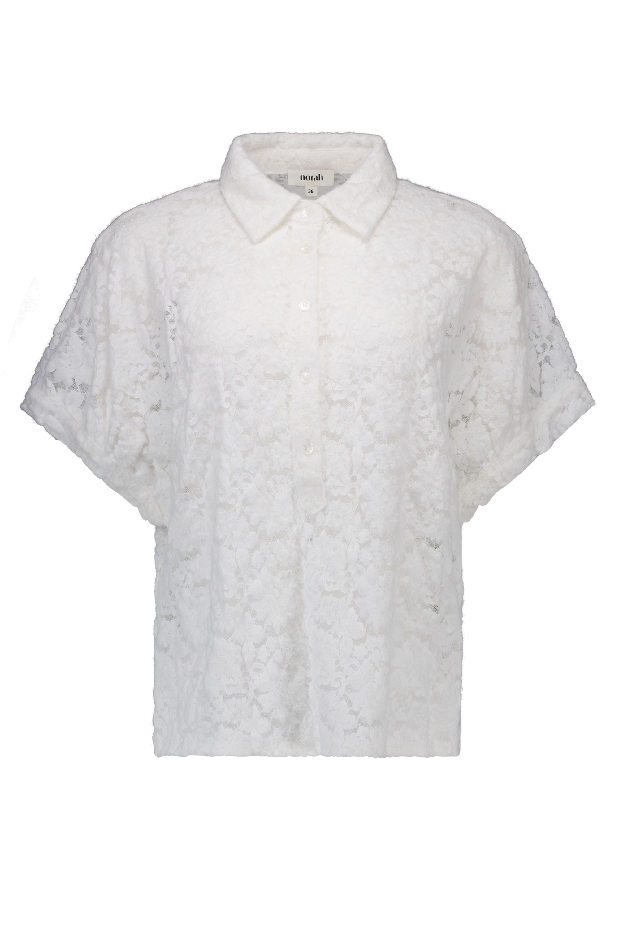 Norah Witte kanten blouse  white 219172-100