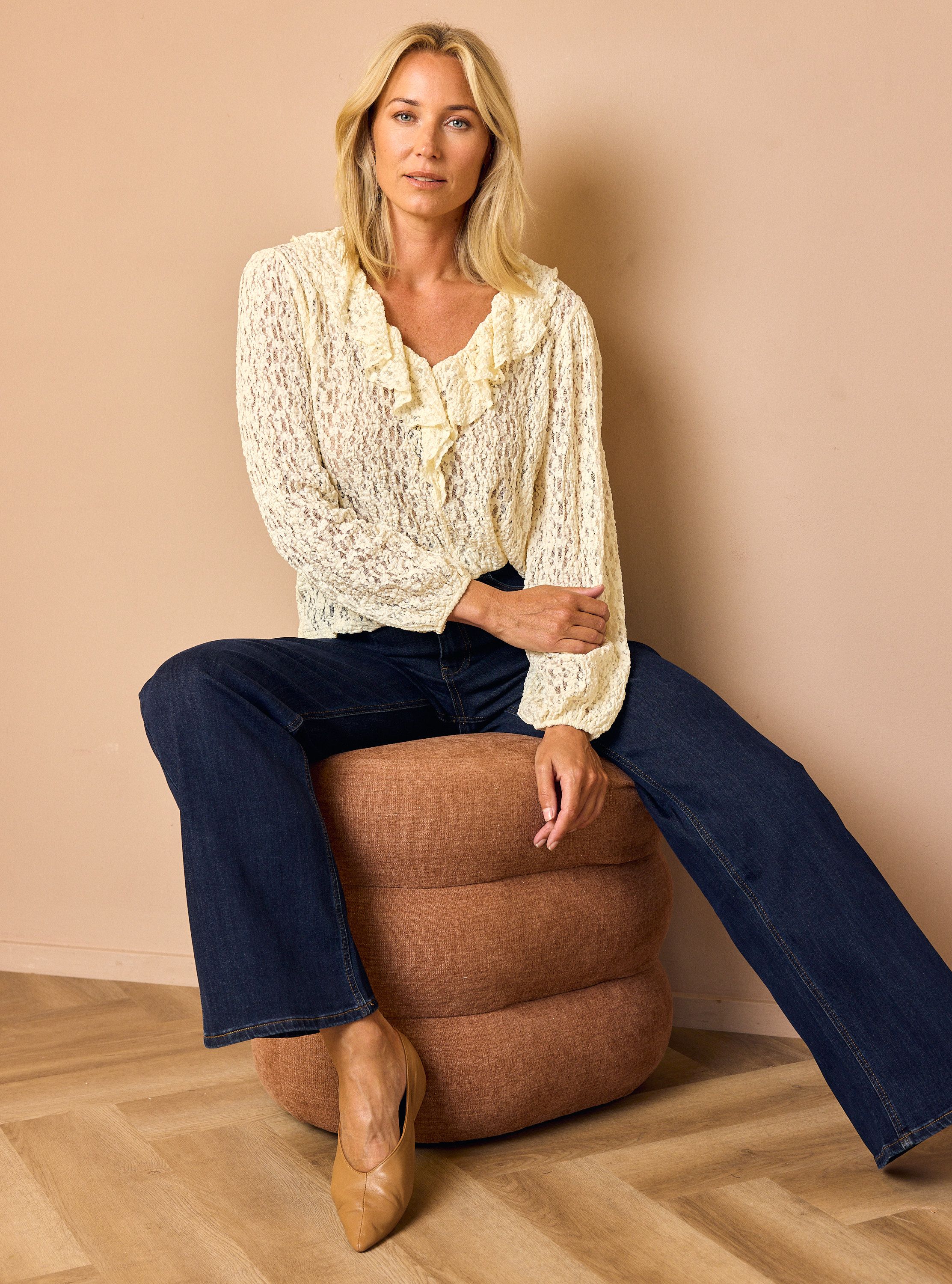 Norah Off-white kanten blouse off-white 219183-101