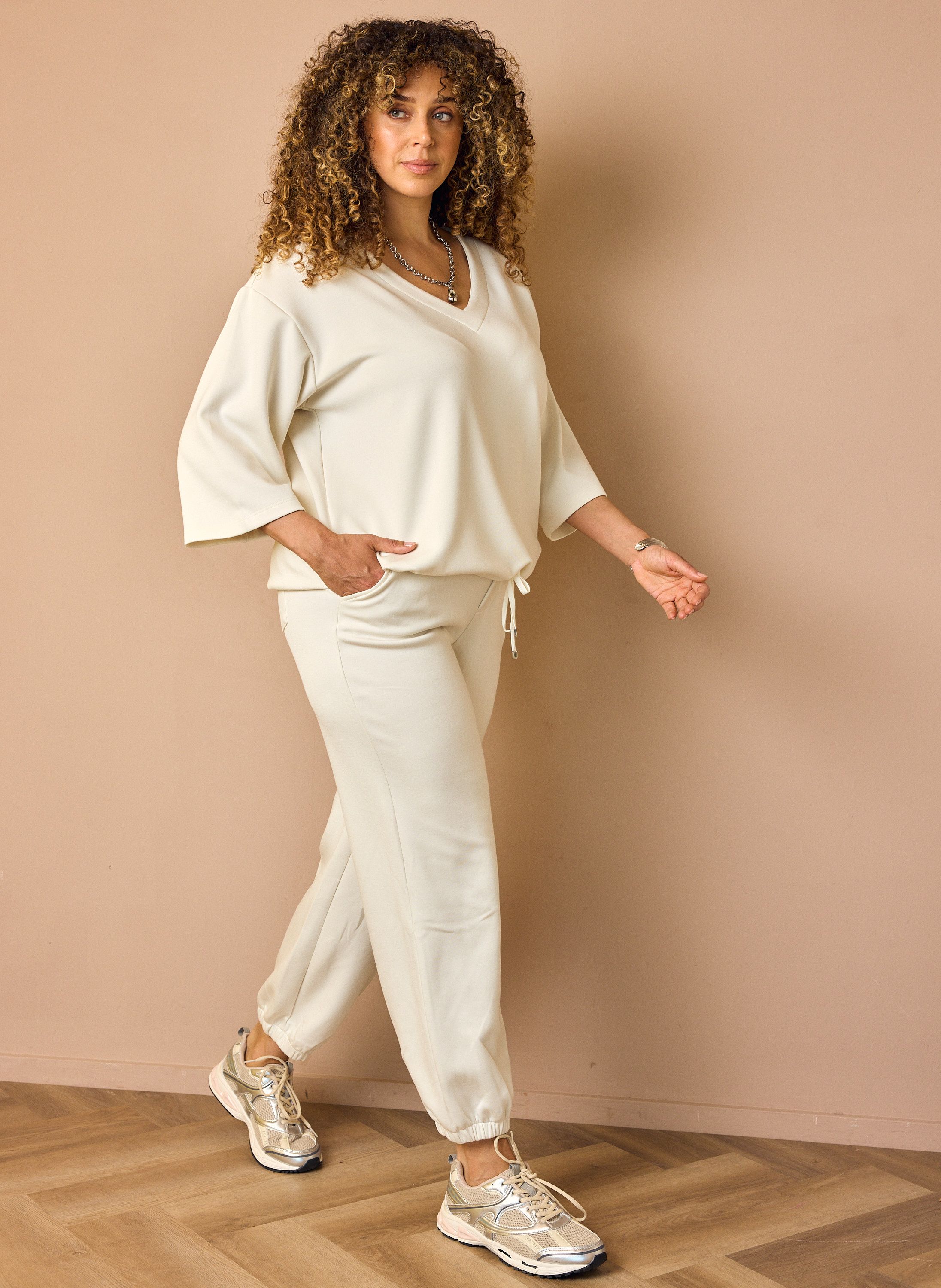 Norah Balloon fit broek | Off-white off-white 219190-101