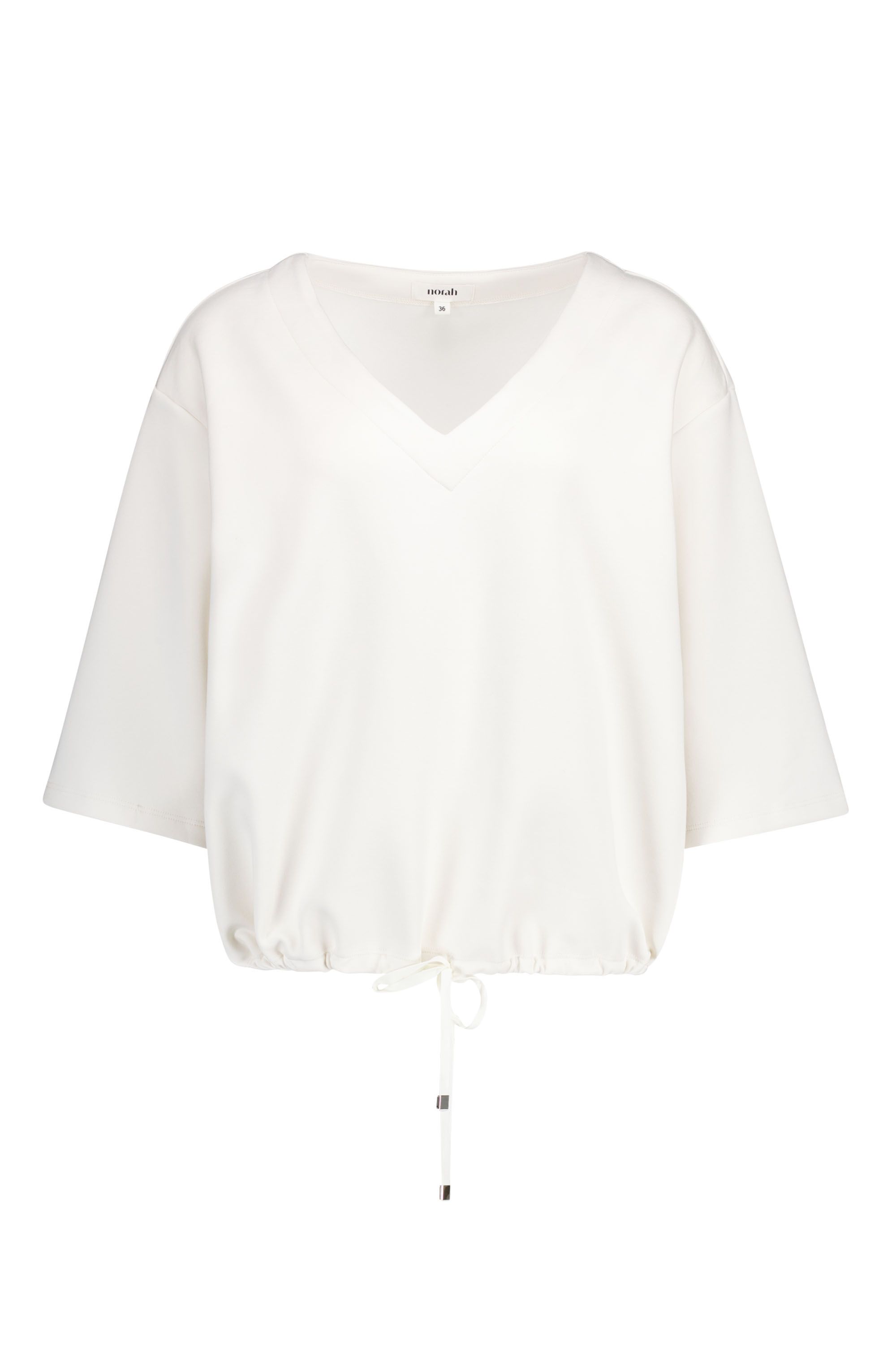 Norah Off-white shirt met strikkoord off-white 219191-101