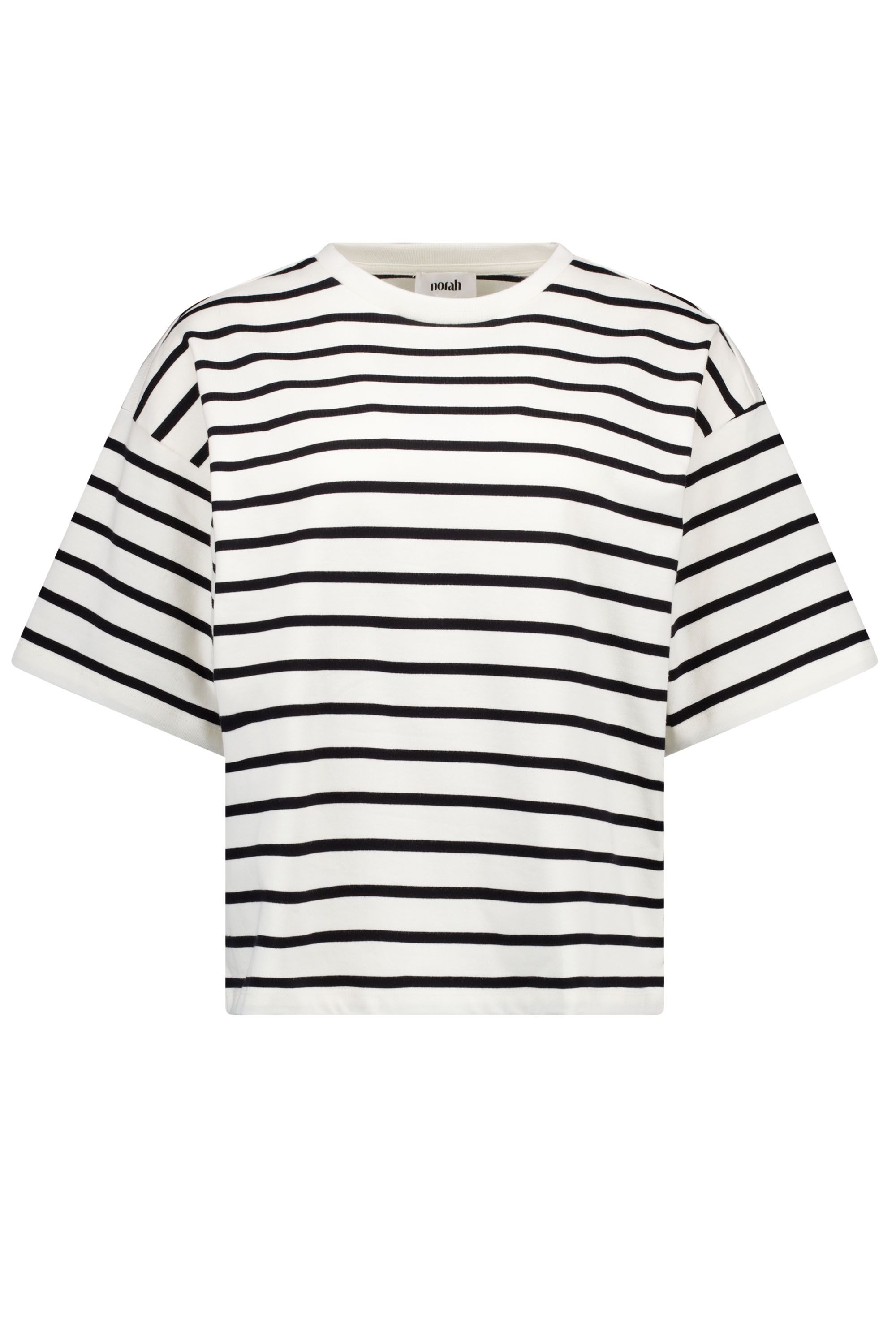 Norah Zwart/wit gestreept shirt white/black 219194-131