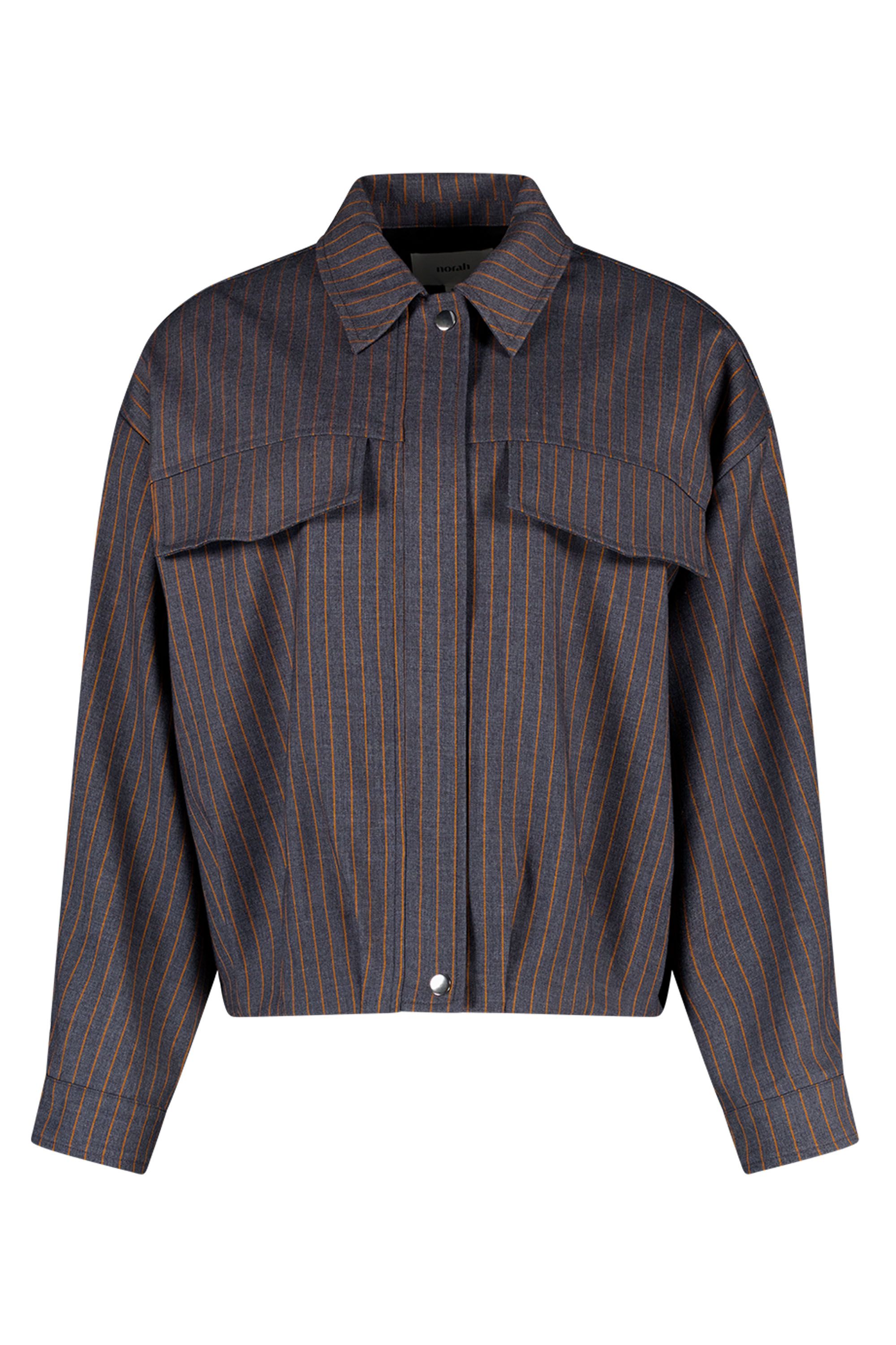Norah Grijs gestreept jasje grey multicolor 219200-048