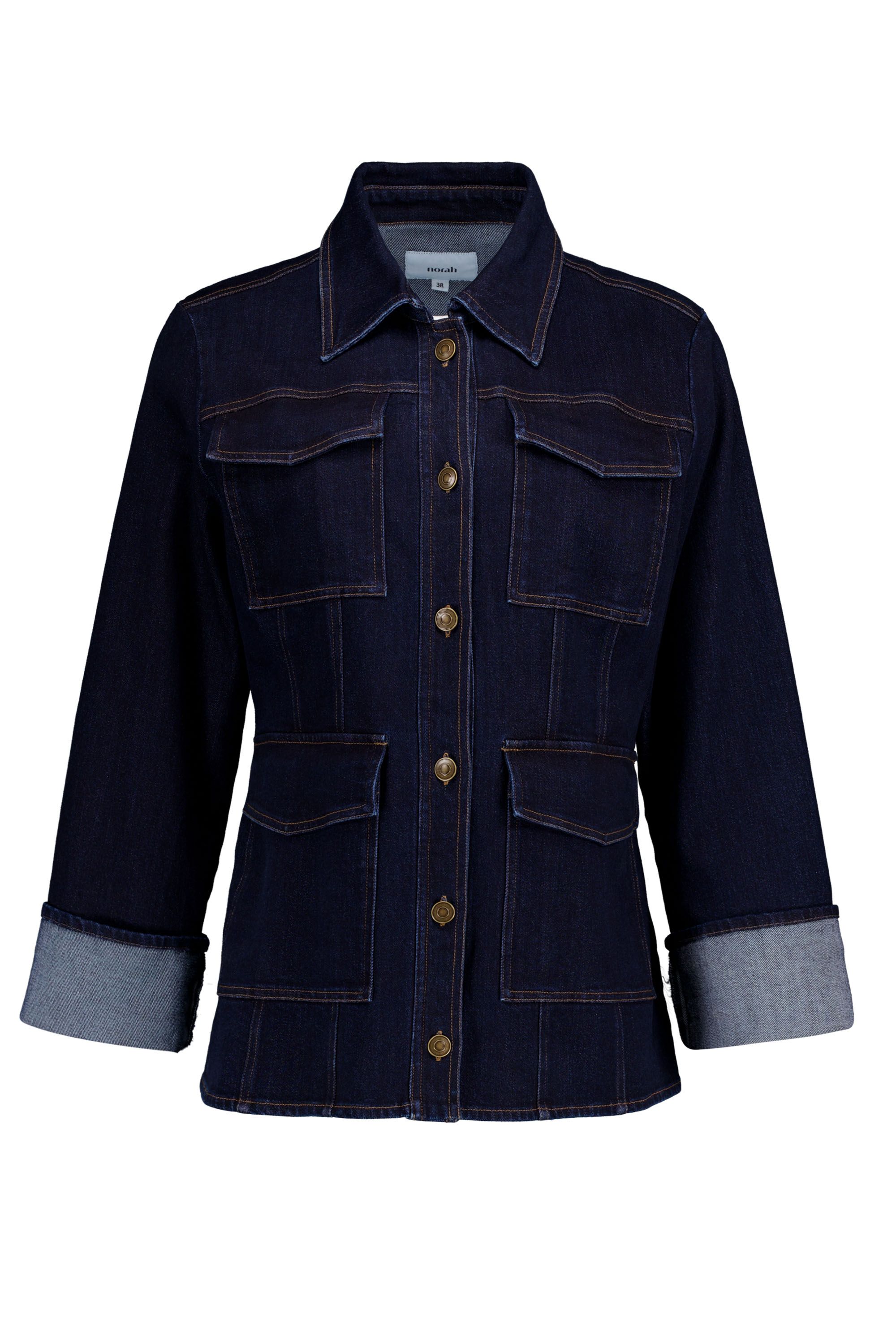 Norah Donkerblauw denim jasje dark denim 219201-480