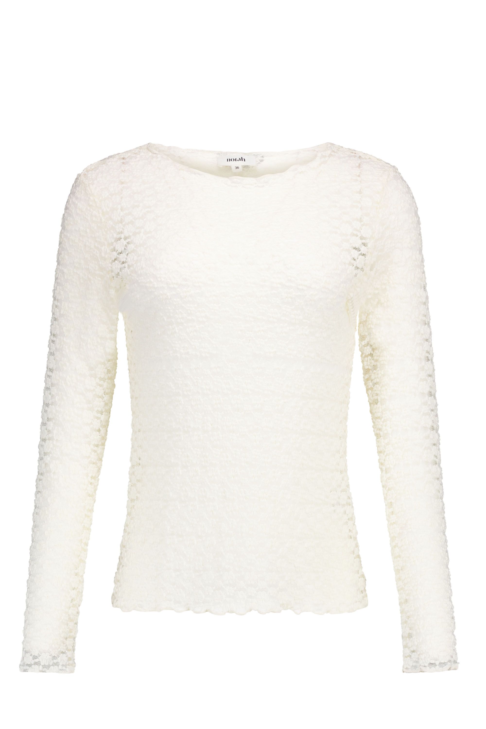 Norah Ecru kanten shirt ecru 219203-102