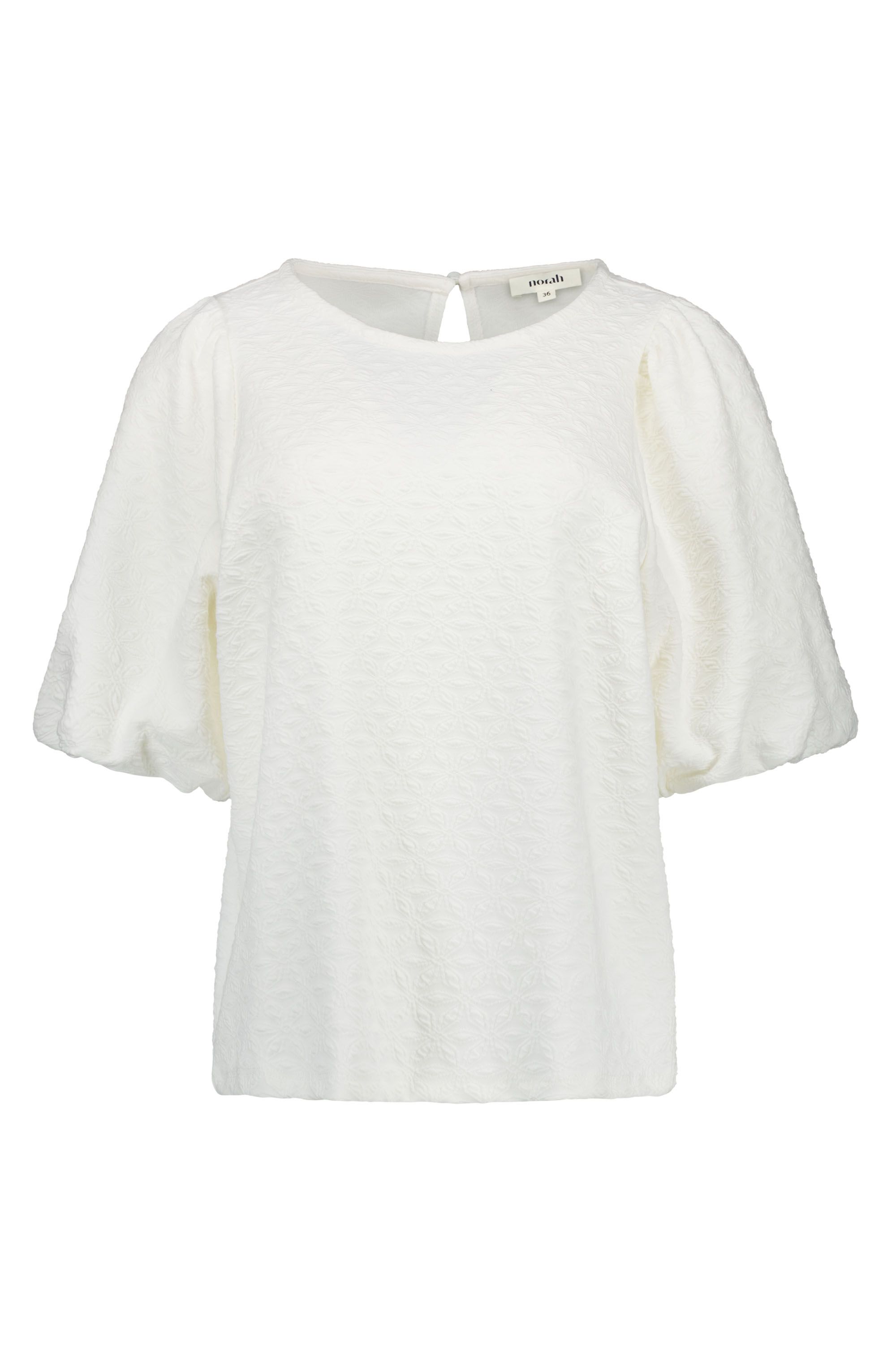 Norah Off-white shirt met bloemenstructuur off-white 219215-101